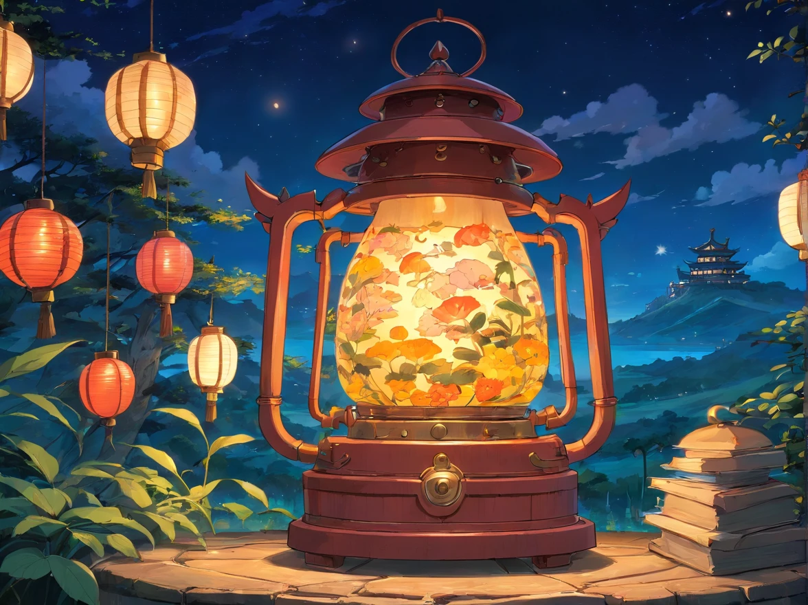 the night,ssmile,music instrument,Lantern,