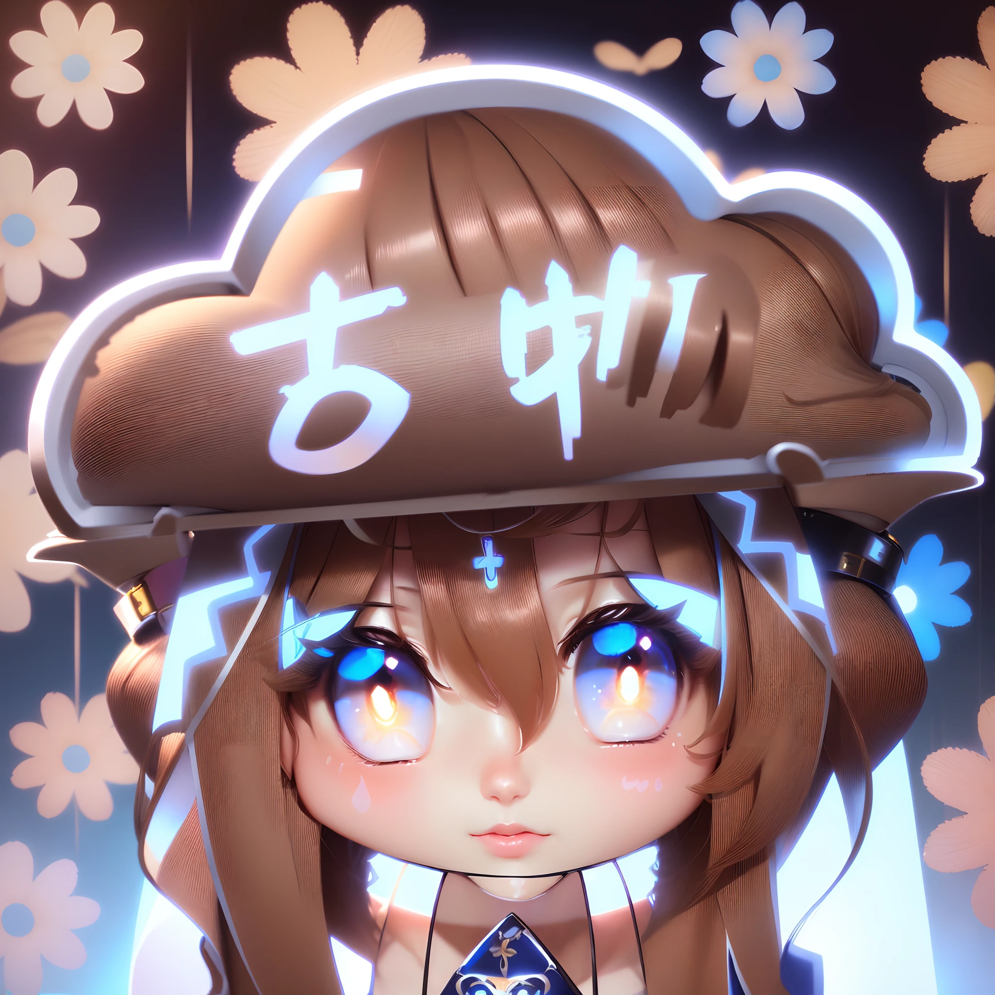 high resolution, Best quality, Masterpiece, hyper HD, hyper HD, Ultra photo realsisim, 。.3D, anime big breast, illustration, Solo, Very beautiful and lovely woman in her twenties, She wears a light white floral miniskirt long dress，Flapping his wings, Her hair was moving, full bodyesbian, Wonderfully perfect proportions, Shiny light brown medium hair, High-level cutting, mullet haircut, Bright blue eyes, cheerfulness, Shy