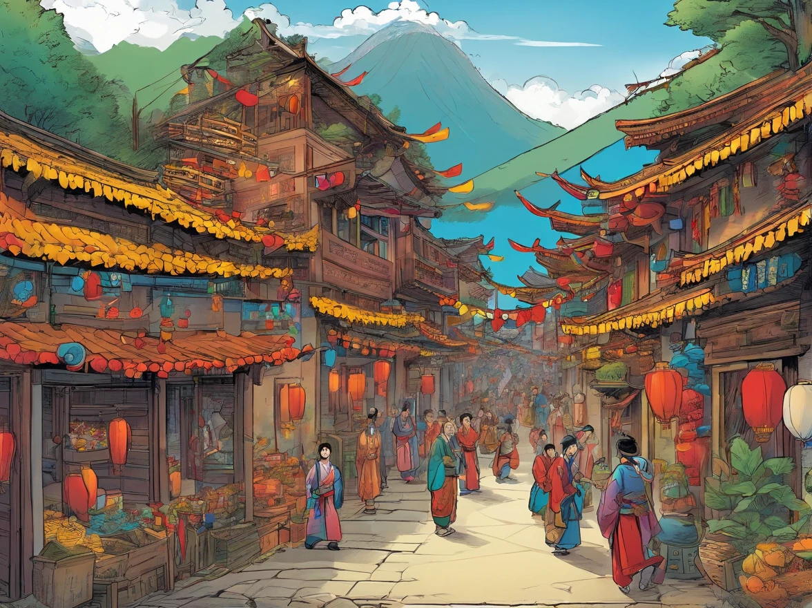 A Zhuang village celebrates a festival