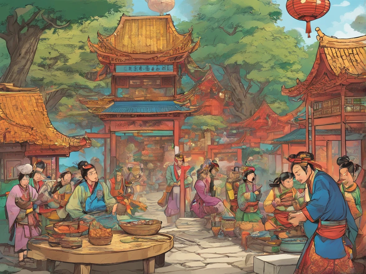 A Zhuang village celebrates a festival