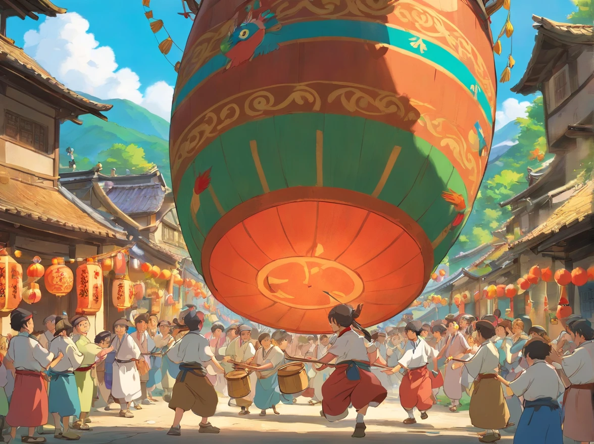 Vista: A Zhuang village celebrates a festival where people beat copper drums