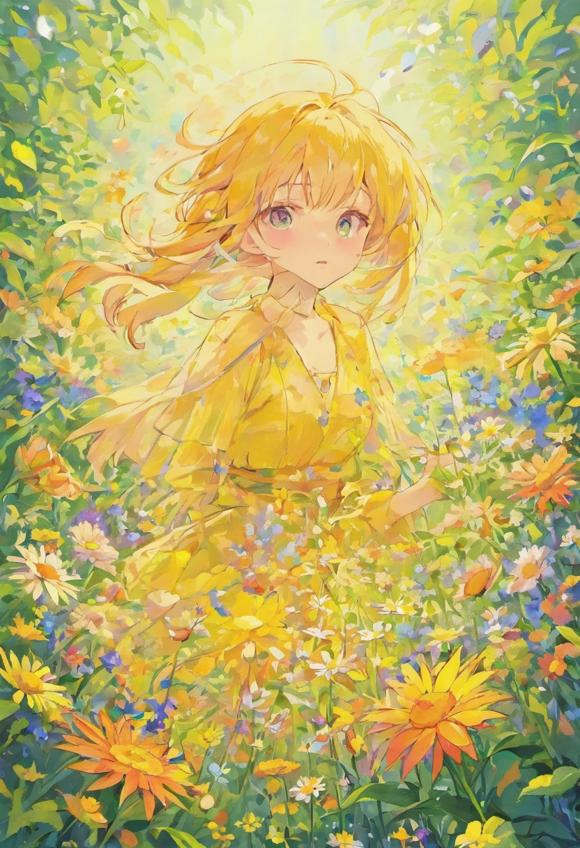 wildflowers,flower sea,Flowers of various colors,