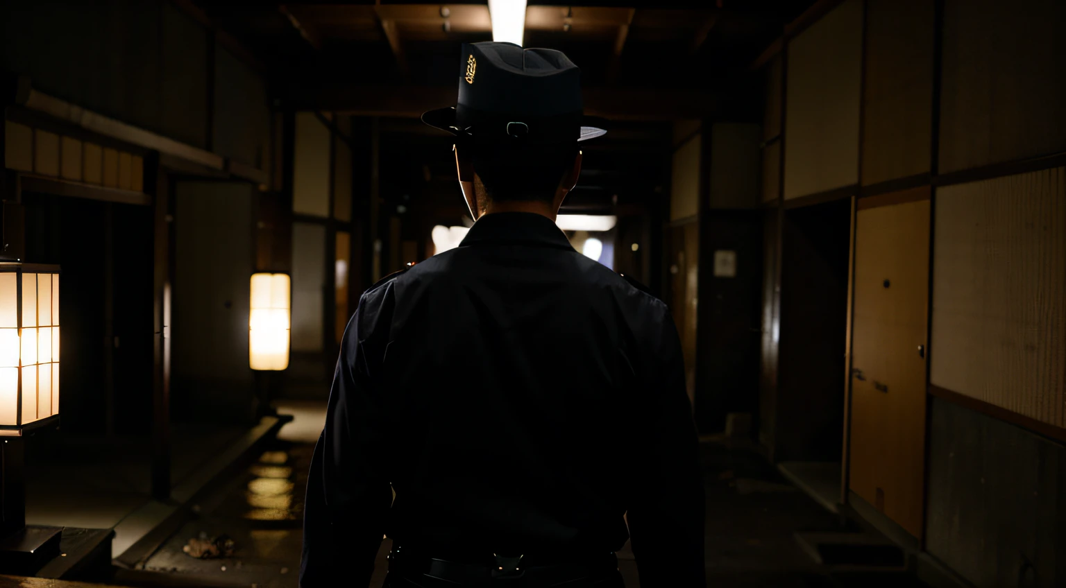 JAPANESE POLICEMAN IN A DARK PLACE, ASSUSTADOR, REALISTA