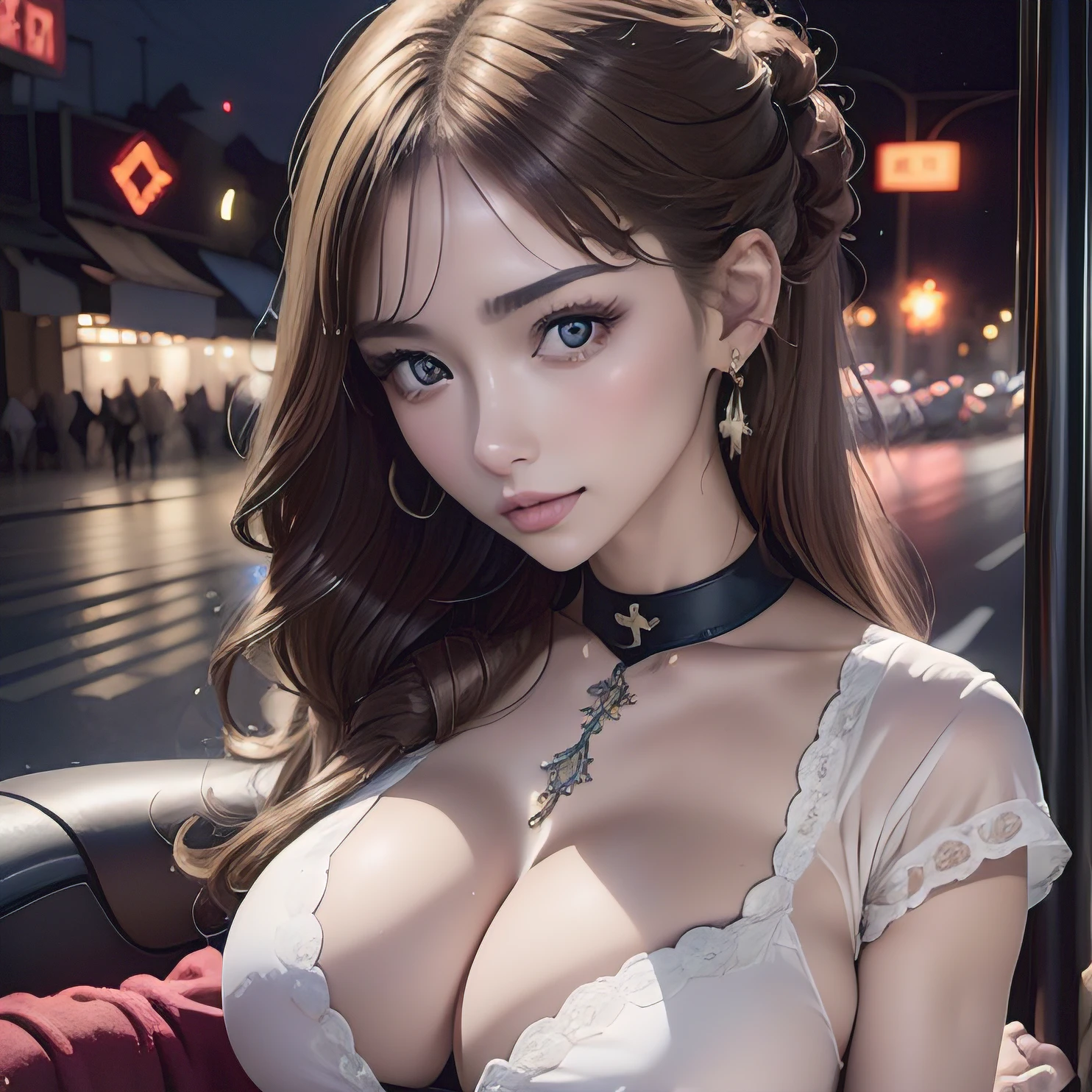 8k, Calidad superior, Obra maestra:1.2), (realista, fotorrealista:1.37), Calidad superior, Obra maestra, hermosa joven, thoughtful facial expression, mirada pensativa, elegantemente vestido, hair tied back, disordered mood, Cinematic backdrop, cansado, Tono de piel claro