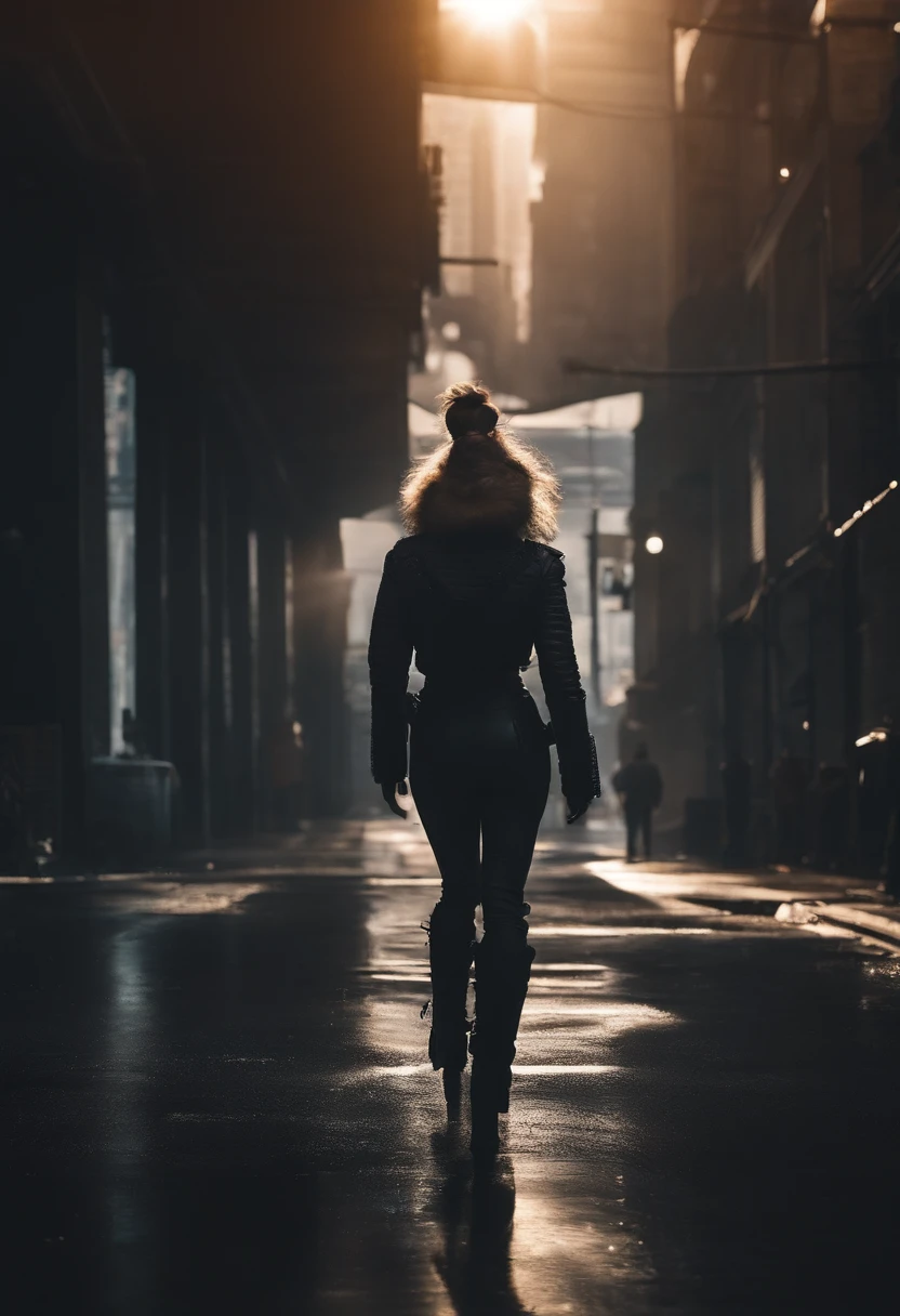 DemiHawks, Urban sprawl, femme, Urban Dance Clothing, dramatic lighting, high contrast, silhouette, Poster-worthy, Mode de rue, graffiti, neons, ombre, dystopique, Cyberpunk, futuriste, Science-fiction, Throne, Bladerunner, Elysium, Westworld, Neon Noir, Danser, fluide, dynamique, energy, mouvement, forme, expression.