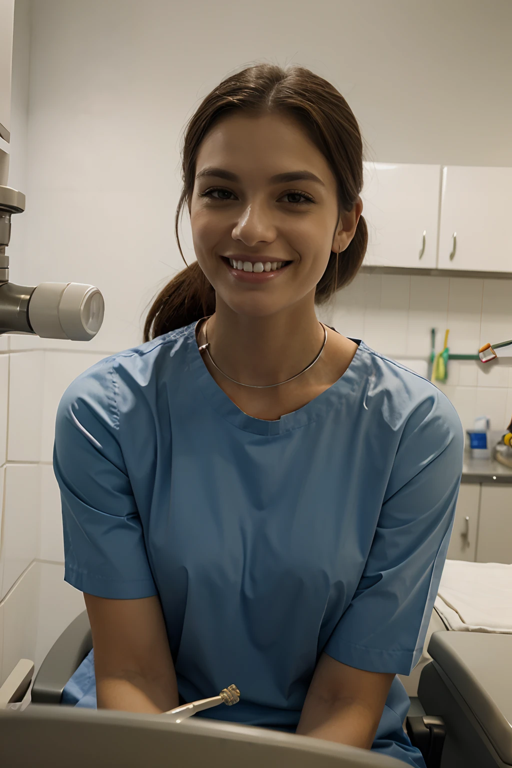 Smiling dentist