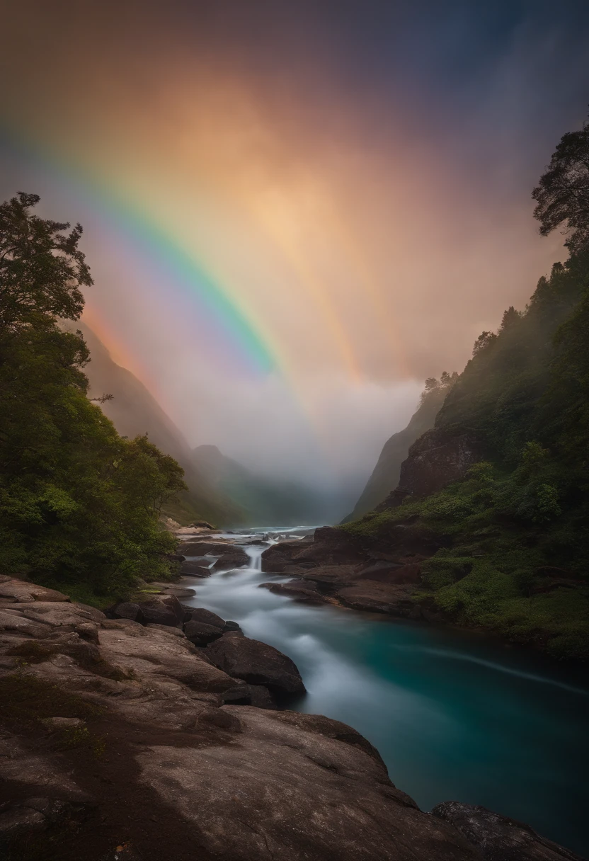 Close up of iridescent circle in the sky. The scene features a rainbow resembling air.、Full of iridescent clouds. This is such a colorful haven. Clouds are iridescent、Illuminated by the holy halo. The scene has、Also included are clear iridescent galaxies and stormy seas. I see a rainbow in the sky, Surrounded by synchrotron halos. The scene has、There are also ethereal rainbow nimbass and bright rainbow ninbus, As well as prism halo. A space that shines in rainbow colors, Illuminated by the light of heaven. This is、One of the most beautiful images ever created.