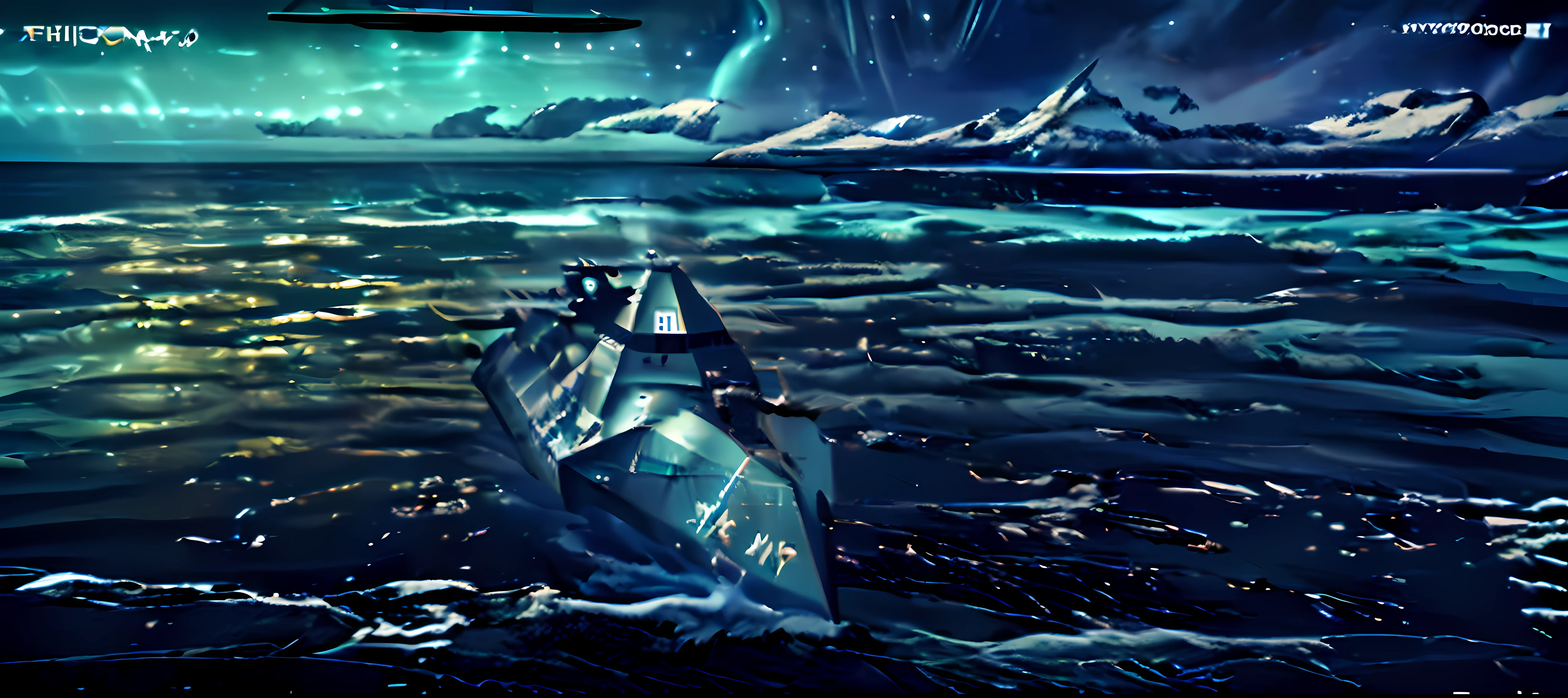 arafed navy ship in the middle of the ocean with a helicopter flying overhead, rendering of checkmate, sharp render, concept boat, lockheed concept art, rendering of the windigo, concept render, uav, military drone, ssao 8 k, by Jens Søndergaard, sulaco star destroyer drop ship, final render, 5th gen fighter