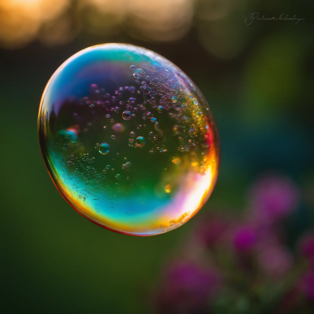 A beautiful soap bubble