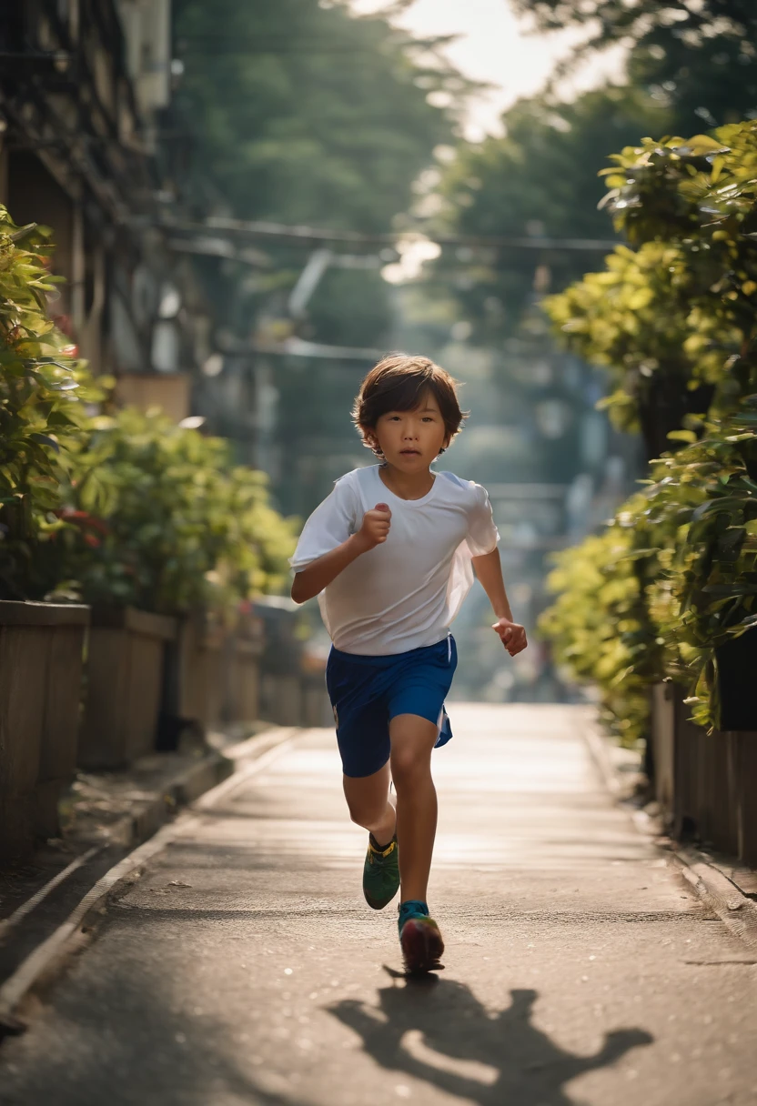 (((One Boy,Beautiful Boys,8ars ol),(((Short Bob))),(((shame))),((run)),((jogging,Women's clothing,Sportsbra,spats)),((bulge in the crotch area)),((Sweaty,Wet clothes)),(Streets of Tokyo)