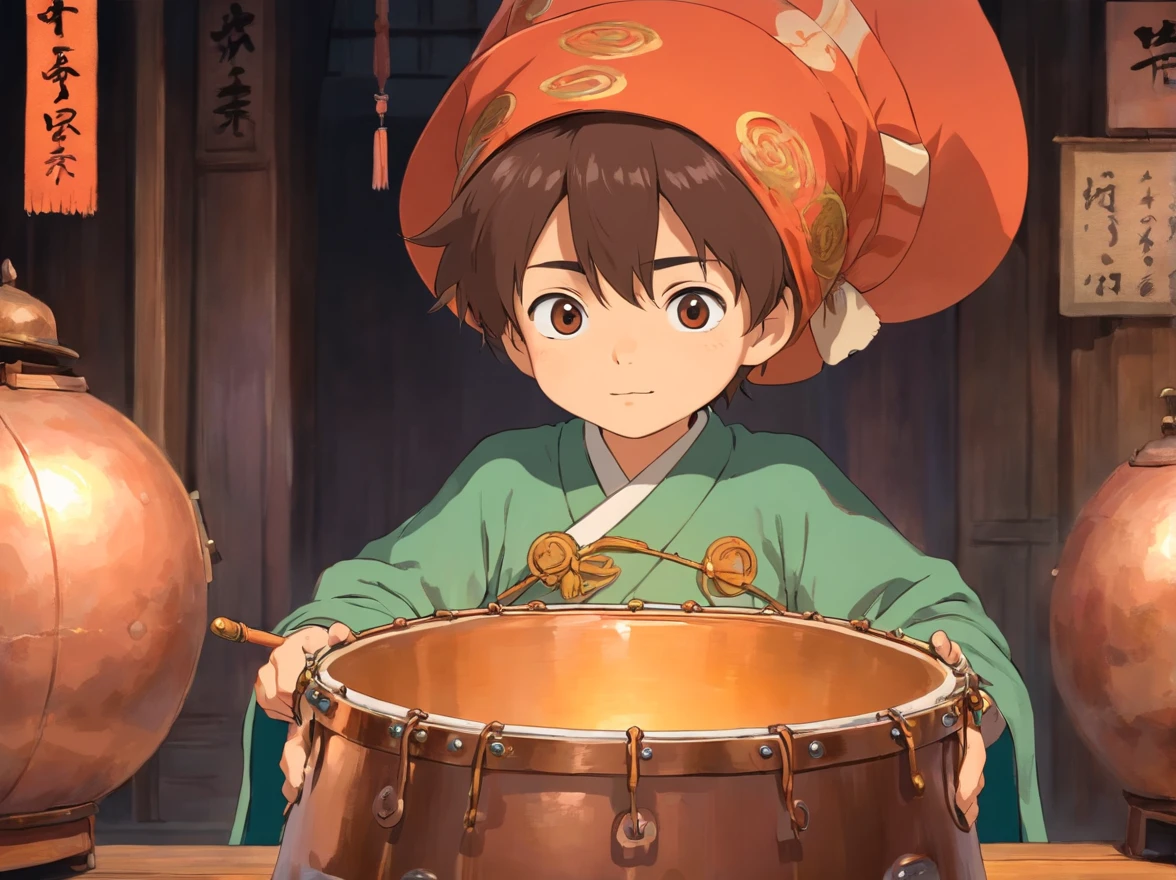 Copper Drum A boy in Zhuang clothes