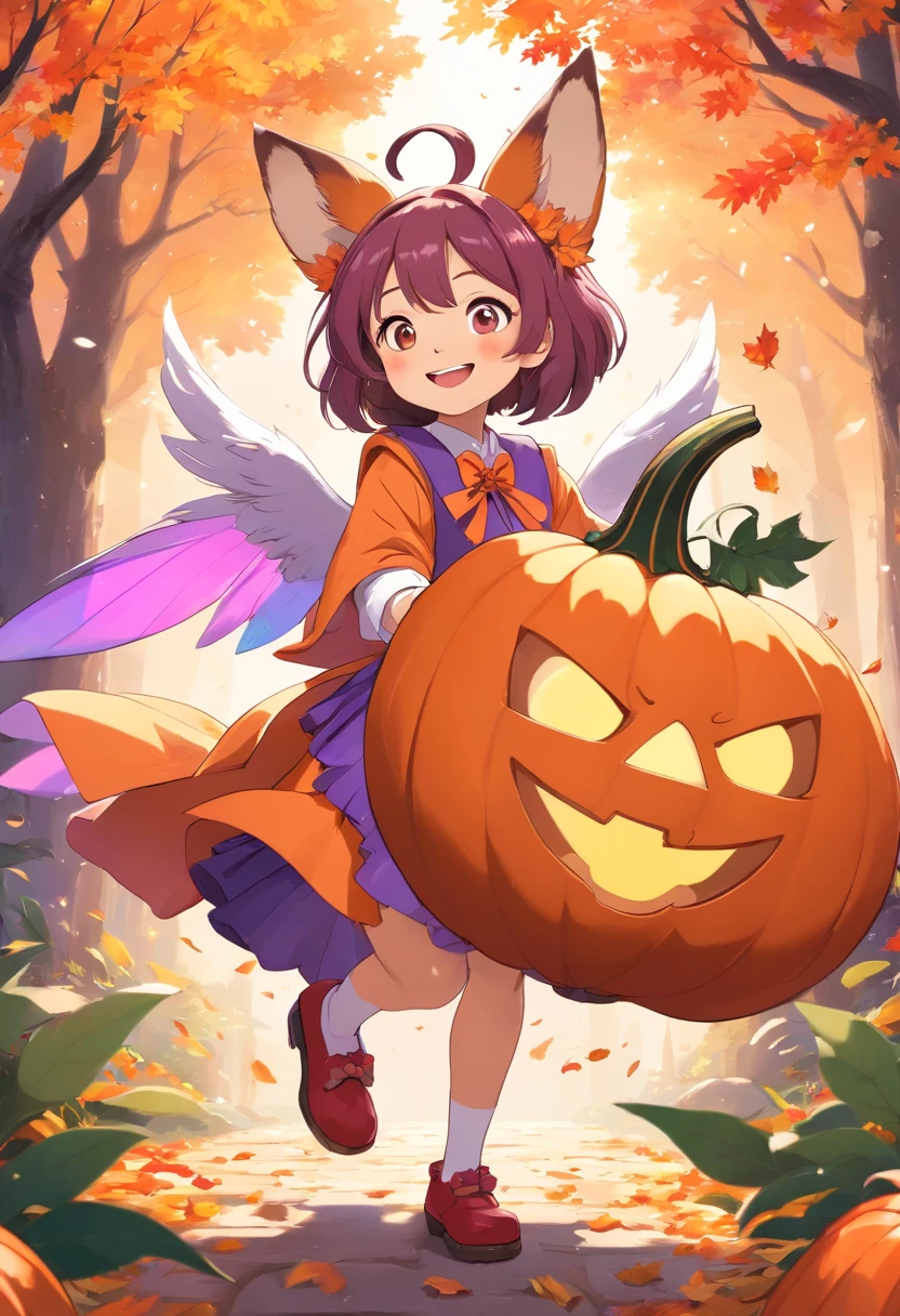 (best quality,4k,highres,masterpiece:1.2),ultra-detailed,
corgi,dressed in Halloween costume,colorful leaves,festive atmosphere,
lively celebration,adorable dog,bright and vibrant colors,playful mood,
enchanted garden,autumn vibes,impressive design,vector art,
whimsical illustration,artistic expression intricate patterns,
exquisite details,expressive face,playful eyes,fluffy ears,cute paws,
sculpted tail,unique costume design,captivating scene,magical lighting,
dreamy atmosphere,professional rendering,dynamic pose,creative concept,
attractive composition,harmonious color palette,imaginative background,
dramatic shadows,characterful personality,vibrant pink,orange,and purple,
dazzling fairy wings,sparkling pumpkin accessories,joyful spirit,
flying confetti,mischievous smile,excitement and anticipation.