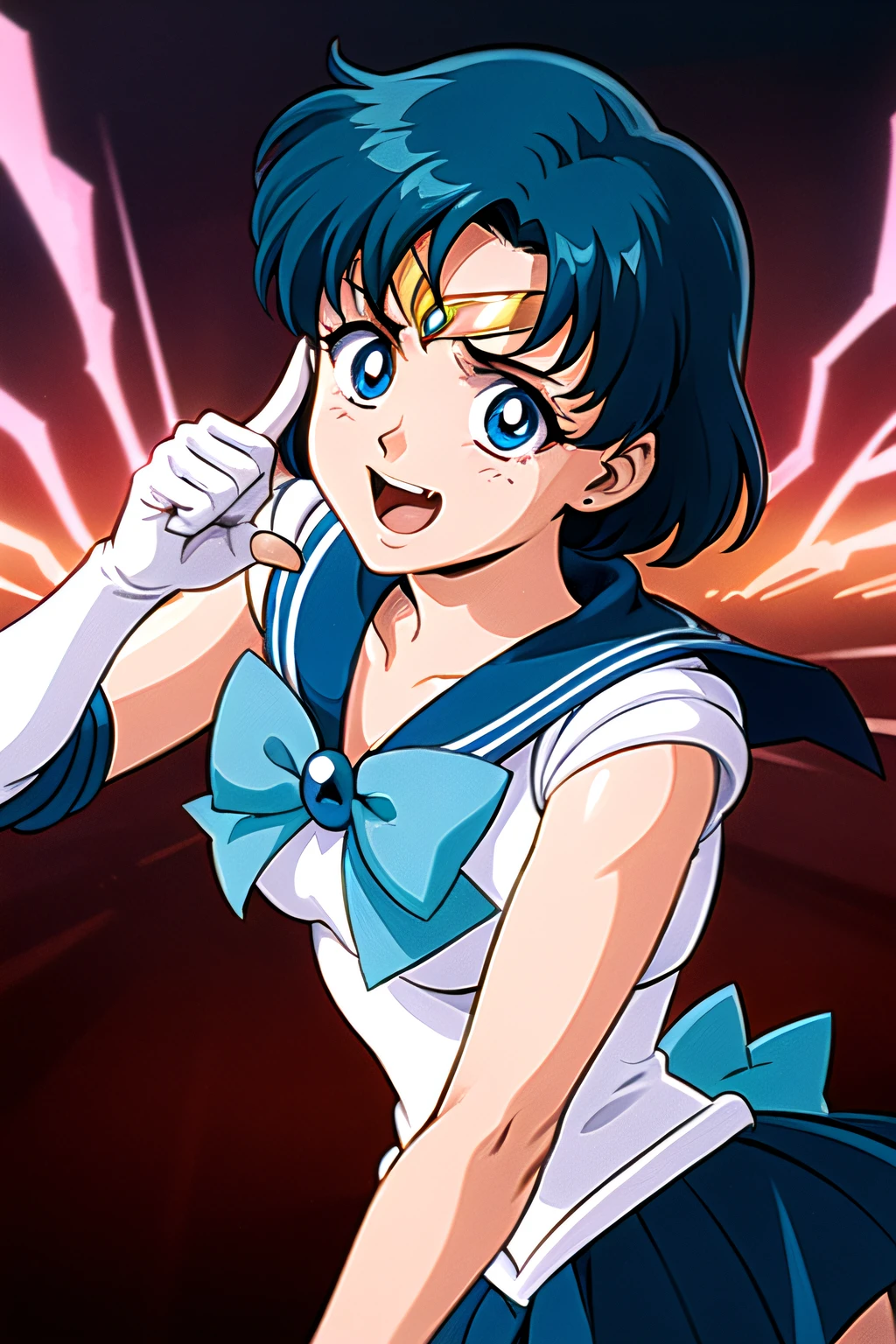 (Dynamic Boxing Pose:1.25), 1 girl, Beautiful face, Intense lighting),raw, 1 girl, ((rage)), Color Theme Red, Dramatic light, Violence Everywhere, Bloody destruction of corpses in the background, Dark and blurry background, (joyous expression:1.4), (Raging Eyes:1.2), ), Mental breakdown, intimidation, Ways to harm, (irate:1.4), revenge, rage, destruction, murder, Maniacal,magician, spell magic, Magic Circle, ((magic in hand)),(using light magic:1.14),water magic, imaginative overlays, artistic fusion,fantastical scenes, evocative narratives, striking visuals,(top-quality:1.3), (masterpiece:1.4),(Anatomically correct), (Full limbs),(complete fingers),(Precise fingertips), (Fine details),(8K),(Photorealista:1.37),Sailor Moon!!!!!!!!, Sailor Moon Style,by Sailor Moon, Sailor Senshi Uniform,(Sailor Mercury:1.25),aqua eyes, Dark green hair,
