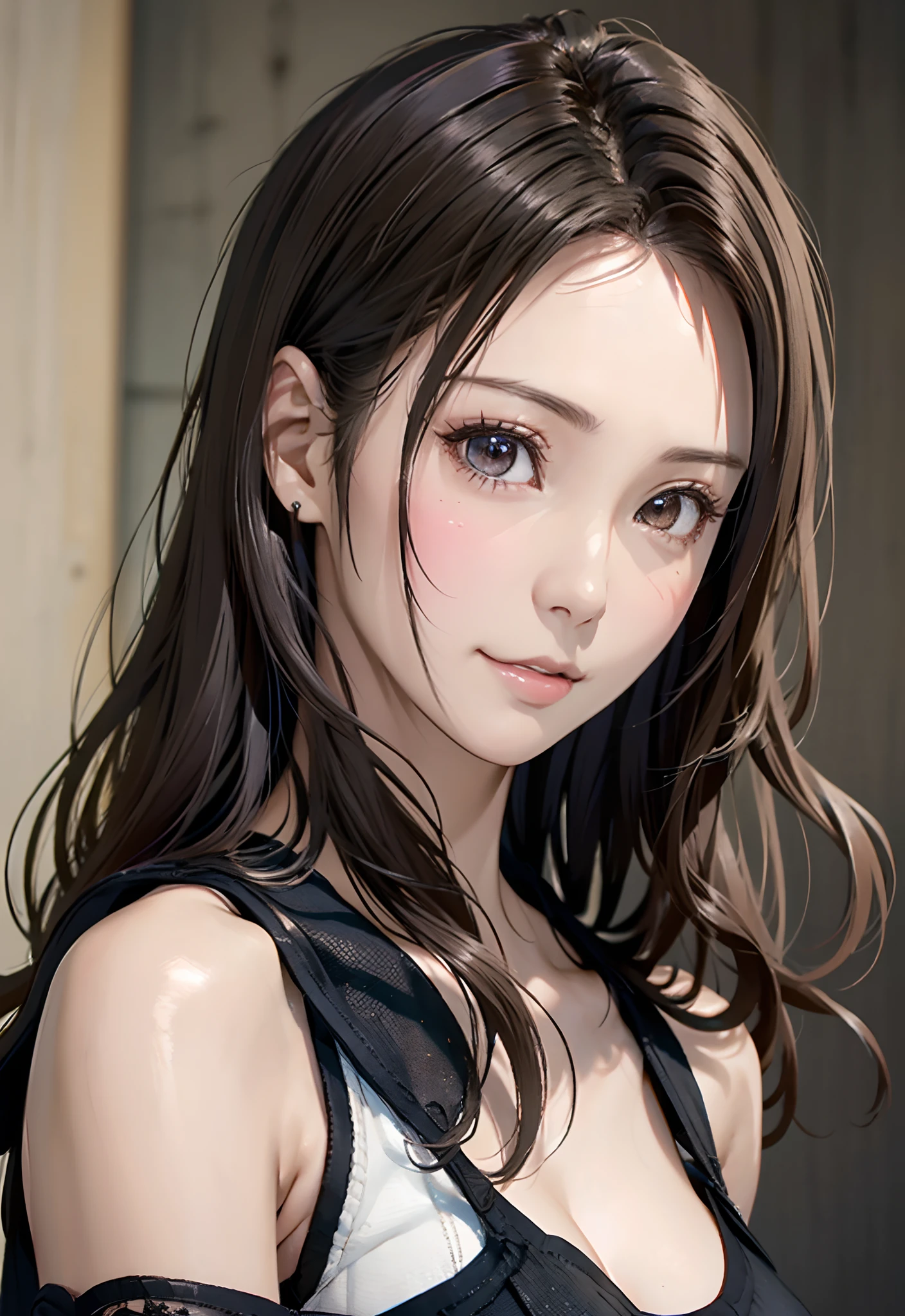 (masutepiece:1.4), (8K, Photorealistic, Raw photo, Best Quality: 1.4), Japanese, (1girl in), Beautiful face, (Realistic face:1.4), (very detail hair:1.3), Beautiful hairstyle, Realistic eyes, Beautiful detailed eyes, (Realistic skin:1.3), Beautiful skin, Attractive, 超A high resolution, A hyper-realistic, Highly detailed, Golden ratio, (Detailed face:1.4), (Realistic medium breasts:1.4), (Braless:1.4), perky_,