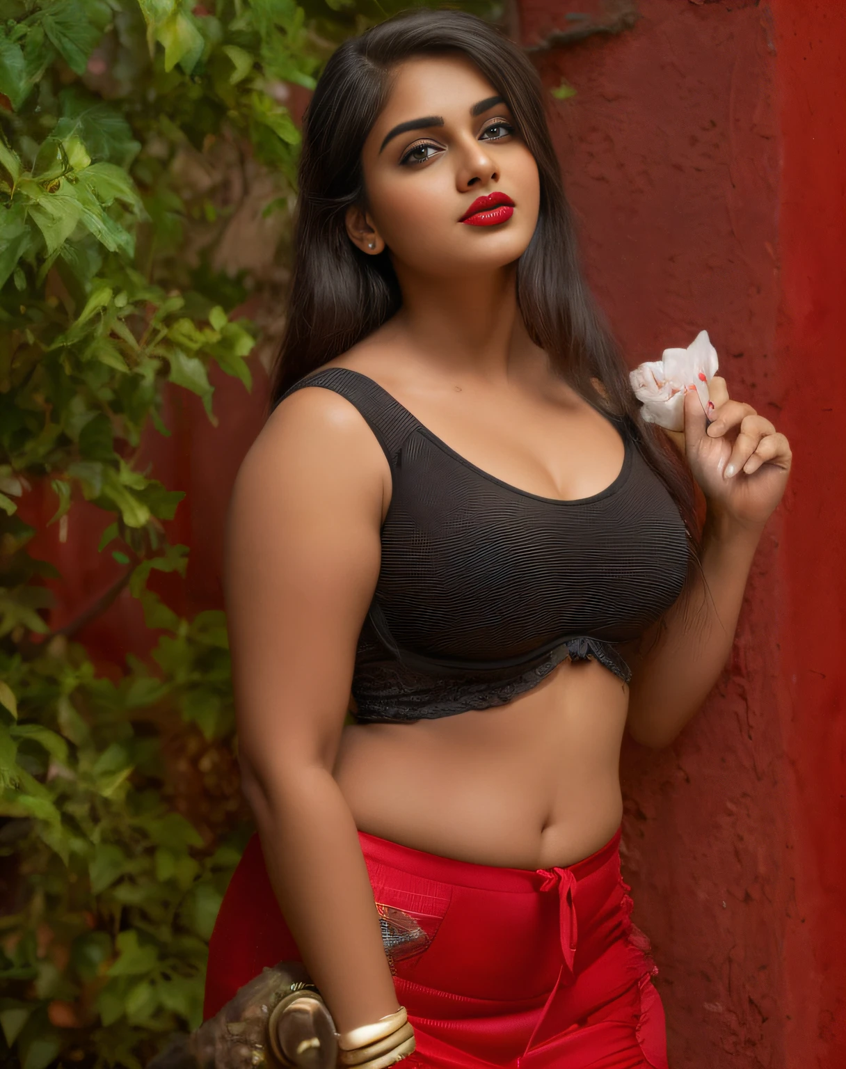 (editorial photograph of a young Indian woman with big boobs red lips)、(((black bra)))、karla ortiz, (highly detailed face:1.4) (smile:0.7) (backround 5 star hotel , moody, private study:1.3) POV, by lee jeffries, nikon d850, film stock photograph ,4 kodak portra 400 ,camera f1.6 lens ,rich colors ,hyper realistic ,lifelike texture, dramatic lighting , cinestill 800, realistic, wearing Black dobby weave self design fit & flare dress Sweetheart neck Short, puff sleeve Tie-up detail on back Above knee length in flounce hem Attached Lining Chiffon fabric, actress, karla ortiz, posing!!, candid picture, by Max Dauthendey,