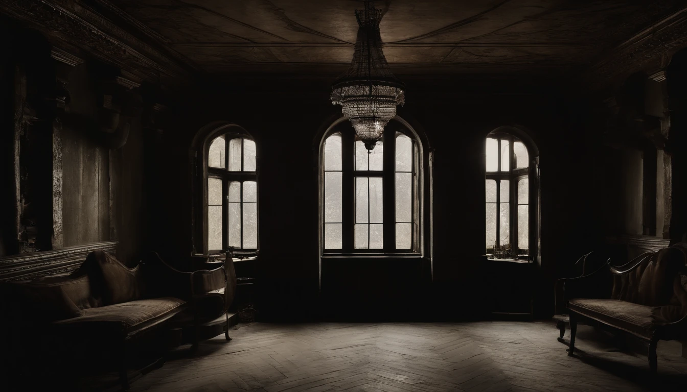 dense, intense cold basement,radiant light peering through,mysterious atmosphere,vintage style,thick mist,creepy shadows,old wooden furniture,cobwebs,ancient portraits,creaking floors,eerie silence,majestic architecture,haunted vibes,isolated feeling,subtle hint of danger,dull color palette,ethereal presence,gothic elements,hauntingly beautiful,rustic charm,cracked walls,twisted staircases,muffled footsteps,mystical aura,whispering echoes,cold breath,hidden secrets,secluded corners,abandoned feeling,slightly eerie,subdued lighting,steeped in history,imposing structure,uncertain feeling,barely visible shapes,exquisite details,vintage candlelight,bone-chilling,lost in time,unearthly quietness,classic beauty,frozen air,intricate carvings.