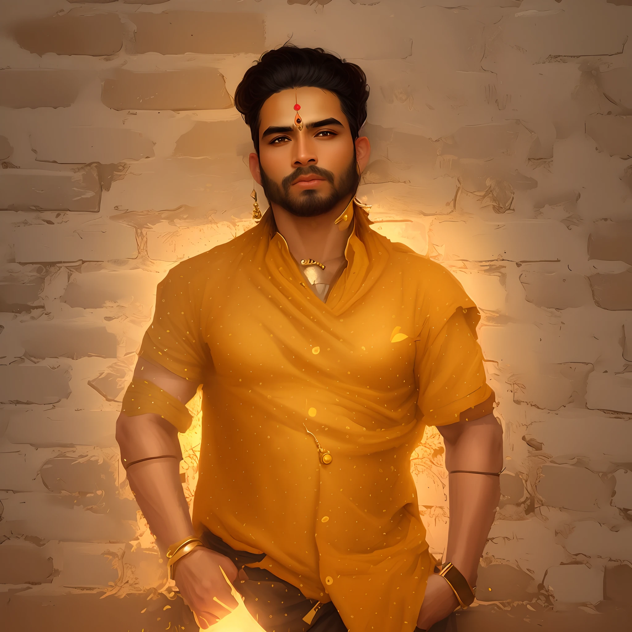 Boy with shivaji maharaj with realistic high quality photo hd