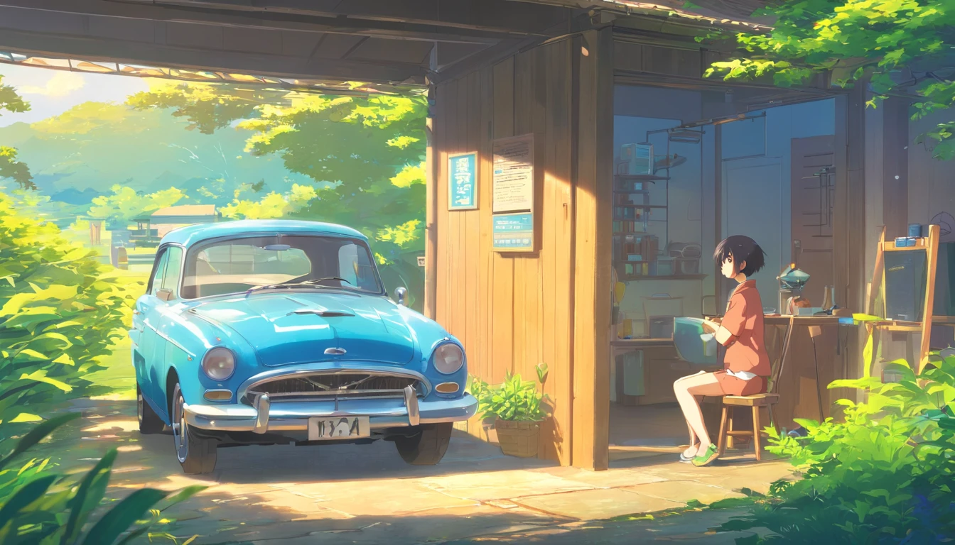 Criar um logo para um canal do youtube chamado "Rural em Casa" escrever esse nome com letras 3d, importante usar como referencia o modelo Rural Willys do anao de 1963 azul, art nouveau illustration, Narativa descritiva, solarizing master, Pesia visual