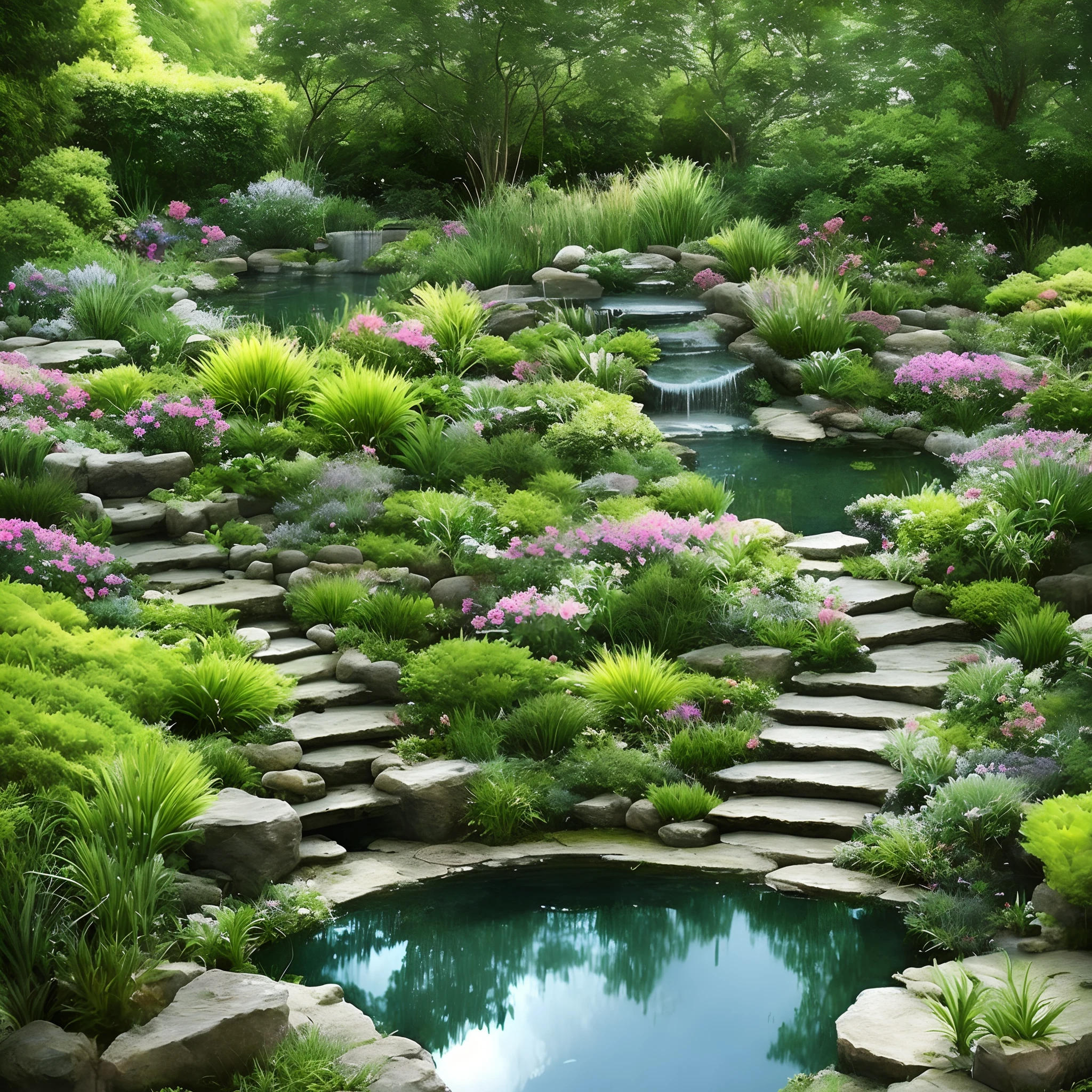 A garden with a pond, water lilies, and other aquatic plants would be perfect for Pisces. The garden should have a mystical and enchanting look, with water features and soft lighting. The plants should be arranged in a way that creates a sense of magic and wonder, with hidden nooks and crannies to explore.