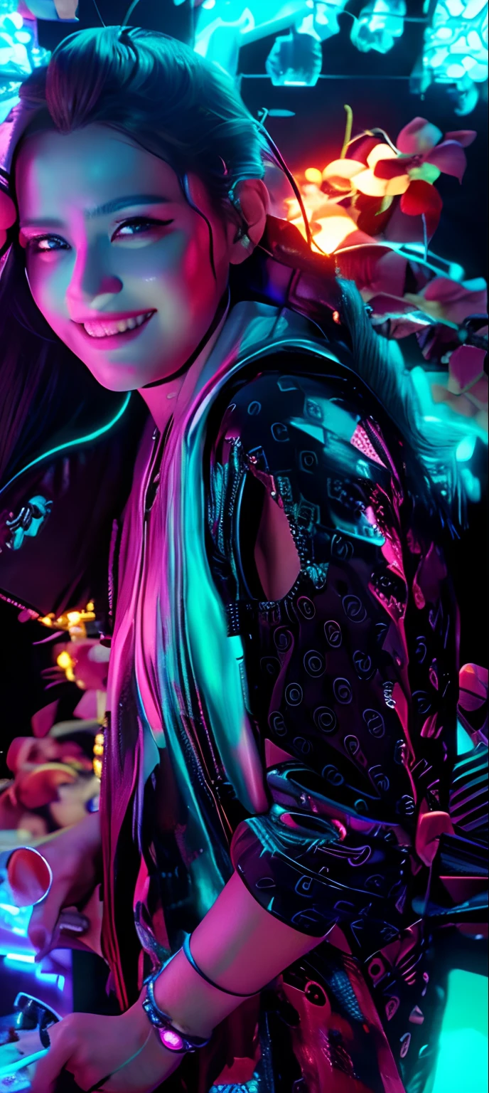 Cyberpunk handsome girl, realistic face, 8k, ultra realistic,