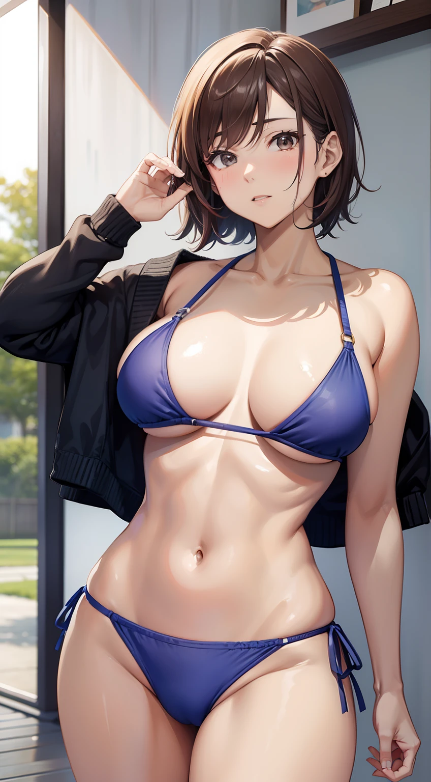 Nagisaki Nobara, ropa de ejercicio, sexy, muslos grandes , bikini, max quality, jjk