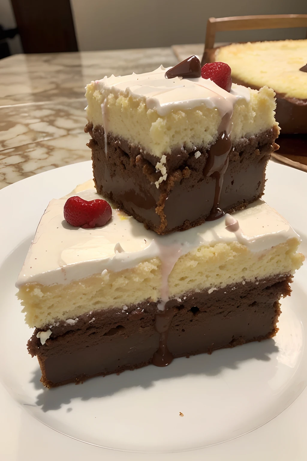 pastel de tres leches de vainilla de 3 pisos de 3 kilos con chocolate