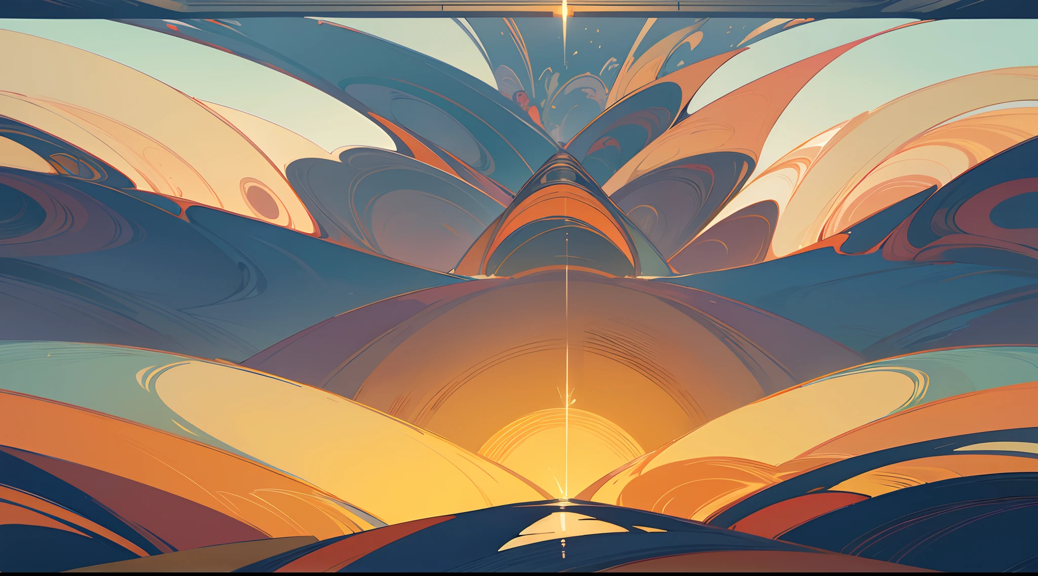 The banner should include abstract patterns or landscapes that evoke a sense of tranquility and relaxation.