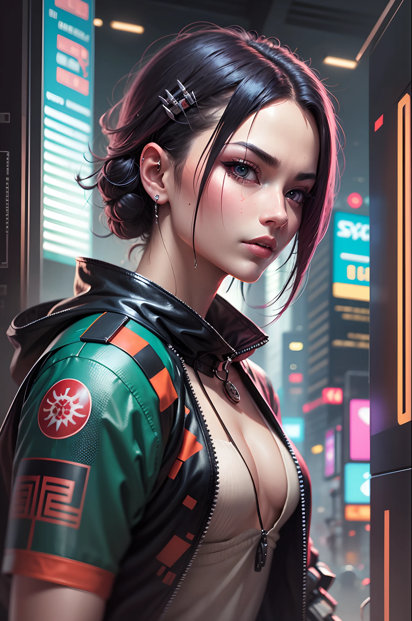 cyberpunk samurai, --auto --s2