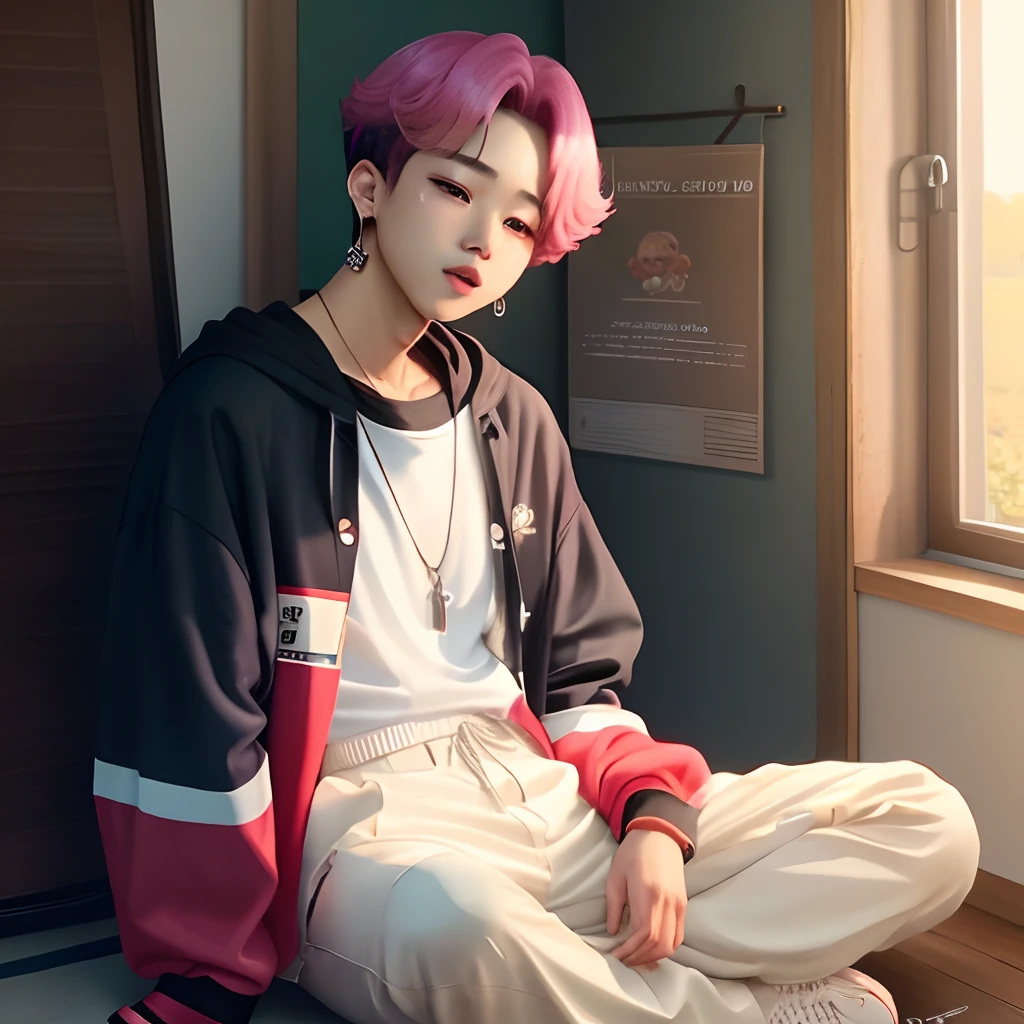 Jimin do BTS ruivo