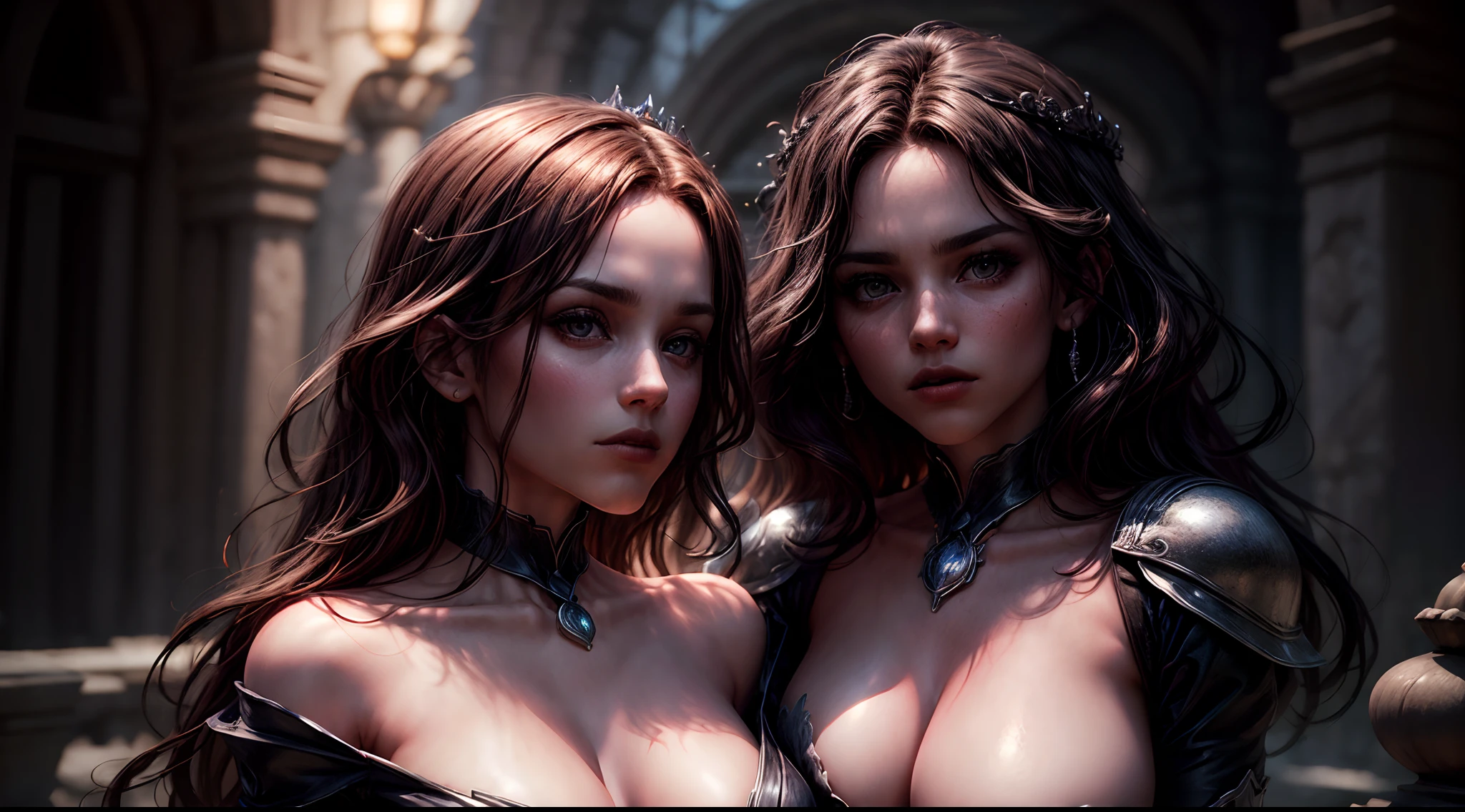 1 heroine, 1 beautiful princess, In the Dark: 1.6), surreal female portrait by David Hockney and Alphonse Mucha, fantasy art, korea doll, photorealism, dynamic lighting, artstation, poster, volumetric lighting, very detailed faces, 8k ultra, all body, Awarded, in the dark, deep shadow, low key, cowboy lens, (Red phoenix dress: 1.4), long hair, black hair, bust, luxurious palace, Royal style, Princess crown, Big round black eyes, style Royal, The most beautiful face, big and regular breasts, Super realistic,