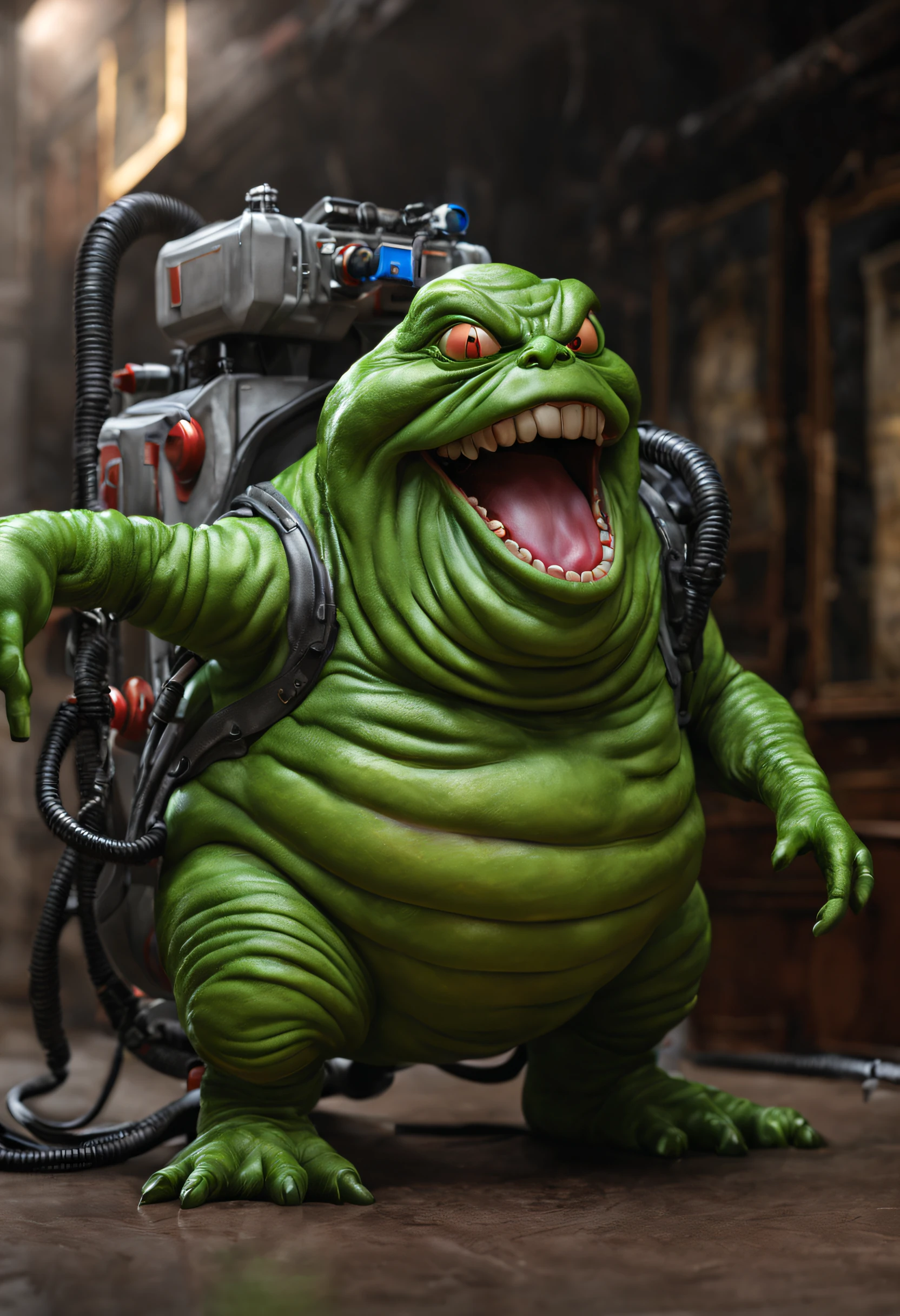 <lora:Slimer1024:0.5> Slimer1024, a glowing green see-through ghost is playing the guitar on stage, wet and slimy, highly detailed, cinematic,