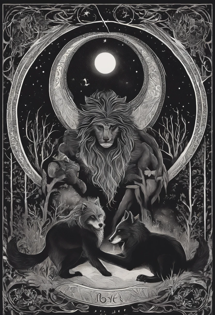Cores: Fundo noturno, com tonalidades de azul escuro e preto, representing the mystical atmosphere and setting of the story during the nights of Lone Wolf.
Silhuetas:
No centro, as silhuetas de Elena e Ethan, lado a lado, hand in, olhando para o horizonte, showcasing their unity and determination to face fate.
A lua cheia brilhante, acima deles, Highlighting the Importance of Lunar Cycles in the Lives of Werewolves.
Magical Elements:
Vinhas e folhagem ao redor das bordas, representando o bosque antigo e as bruxas que previram a profecia.
Subtle Mystical Symbols, entwined in the vegetation, simbolizando o poder oculto e a magia que permeia o universo dos lobisomens.
Fontes:
The title, "Entre Dois Mundos: Pacto de Sangue", em letras cursivas elegantes e escuras, Enhancing the duality of the plot.
O nome do autor em uma fonte mais simples e discreta, Allowing the title to be the focal point.
Atmosfera Geral:
The cover should convey a sense of anticipation and promise, reflecting the epic journey the characters will embark on.