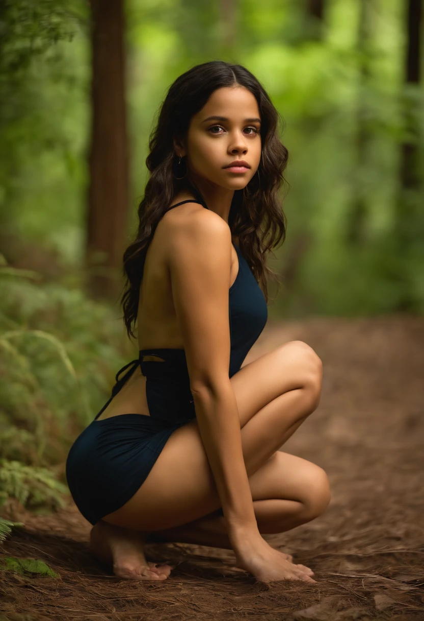 Jenna ortega, , sexual, perky ass, natural breasts, naked, sexual, outdoors, in forest, public, squatting