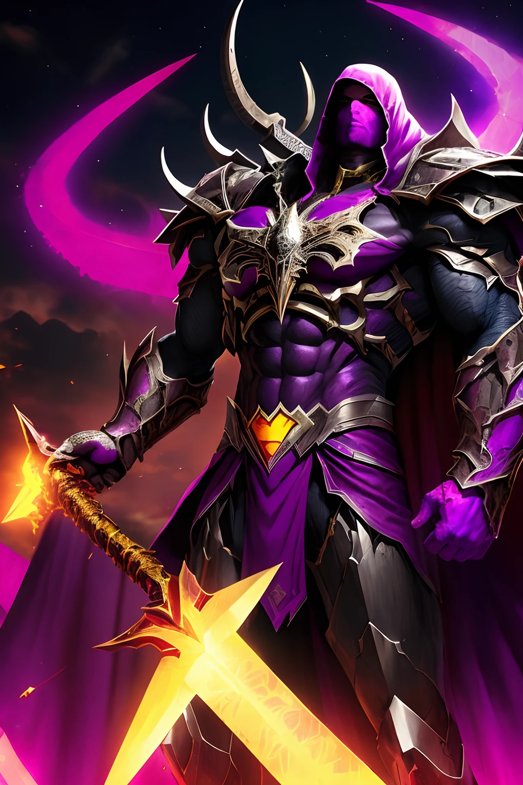 (papel de parede 8k extremamente detalhado), An average photo of Superman's corrupted necromancer, armadura, intrincado, alto detalhe, Dramatic