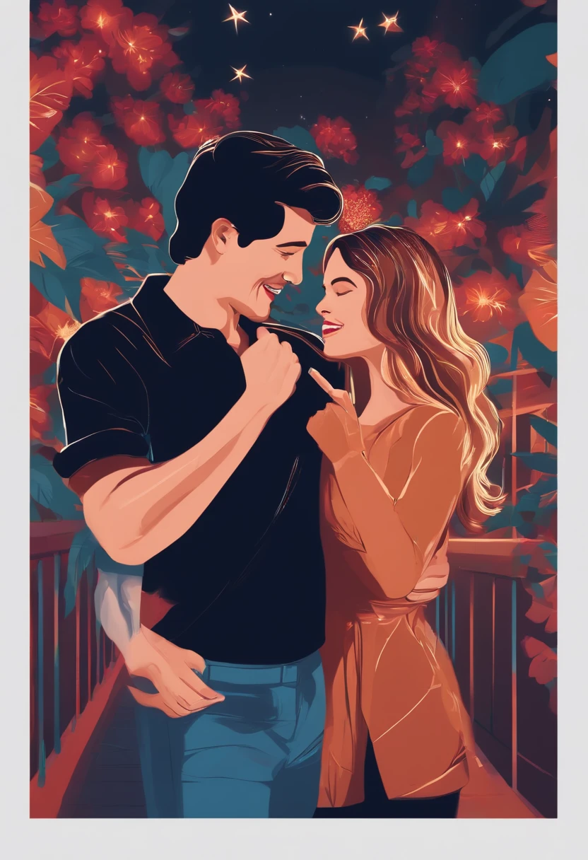 um casal jovem discotindo, chorando , illustration, Imagem 4k, Qualidade HD, .png