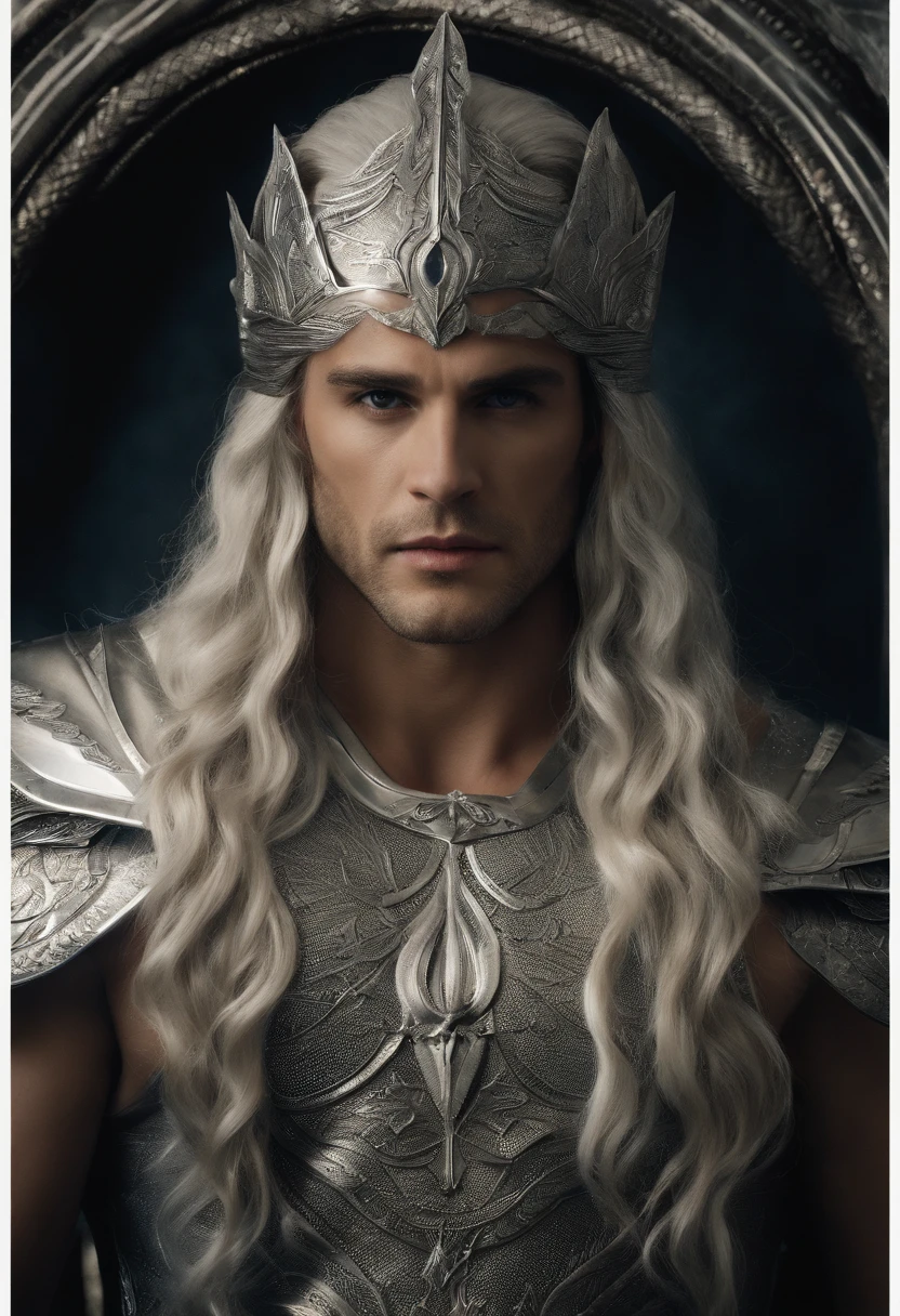 the first of the guardians, the most powerful of the Alphas, was called the appearance of a man but the strength of a god with long and braided silver-colored hair, eyes shining like stars, an armor made as if from the soul of a sun, and some wings where even the sun paled their light