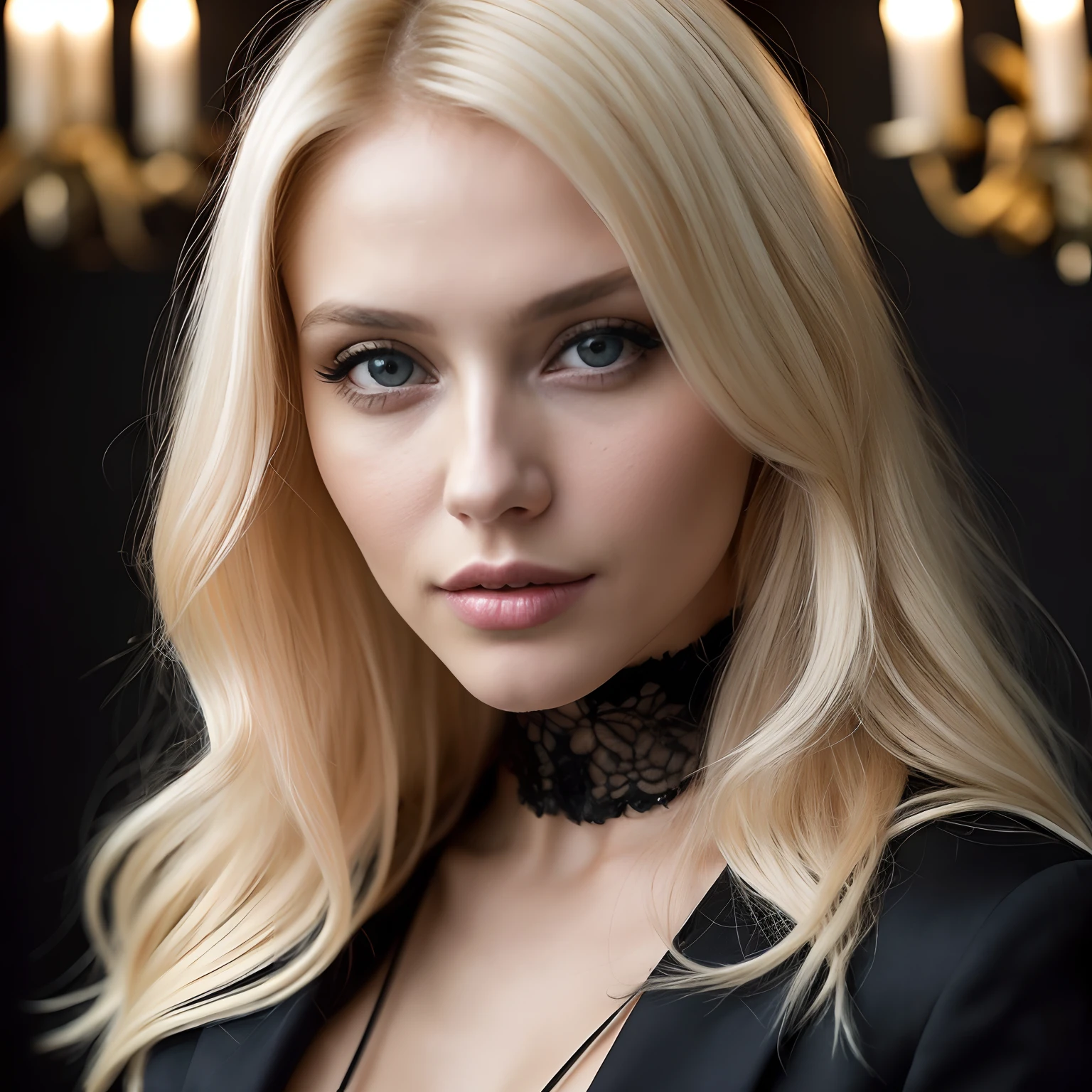 blond woman in a black suite posing for a picture, a portrait by Seb McKinnon, reddit, digital art, blonde goddess, beautiful blonde girl, gorgeous woman, dasha taran, beautiful blonde woman, sexy girl, anna nikonova aka newmilky, instagram model, a gorgeous blonde, stunning woman, irina nordsol kuzmina, gorgeous female, sexy look at the camera