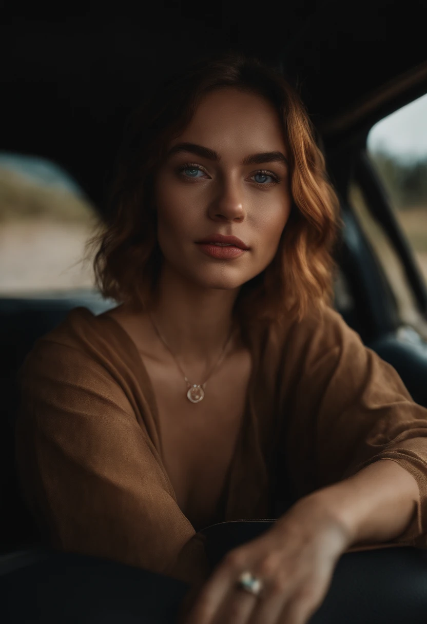 😃(masterpiece:1.4), (best quality:1.4), RAW photo, 22 year old girl, upper body, selfie in a car, (raecmbr-2650:0.9), (r4ec4mbr4:0.95), (1 girl ), (realistic), (photorealistic: 1.5), inside a car, driving, lipstick, freckles, (short hair), multicolored hair, necklace, (RAW photo, 8k UHD, film grain), , beautiful detailed eyes, extremely detailed eyes and face, masterpiece, cinematic lighting, (highly detailed skin: 1.2), 8k UHD, DSLR, soft lighting, high quality, film grain, Fujifilm XT3