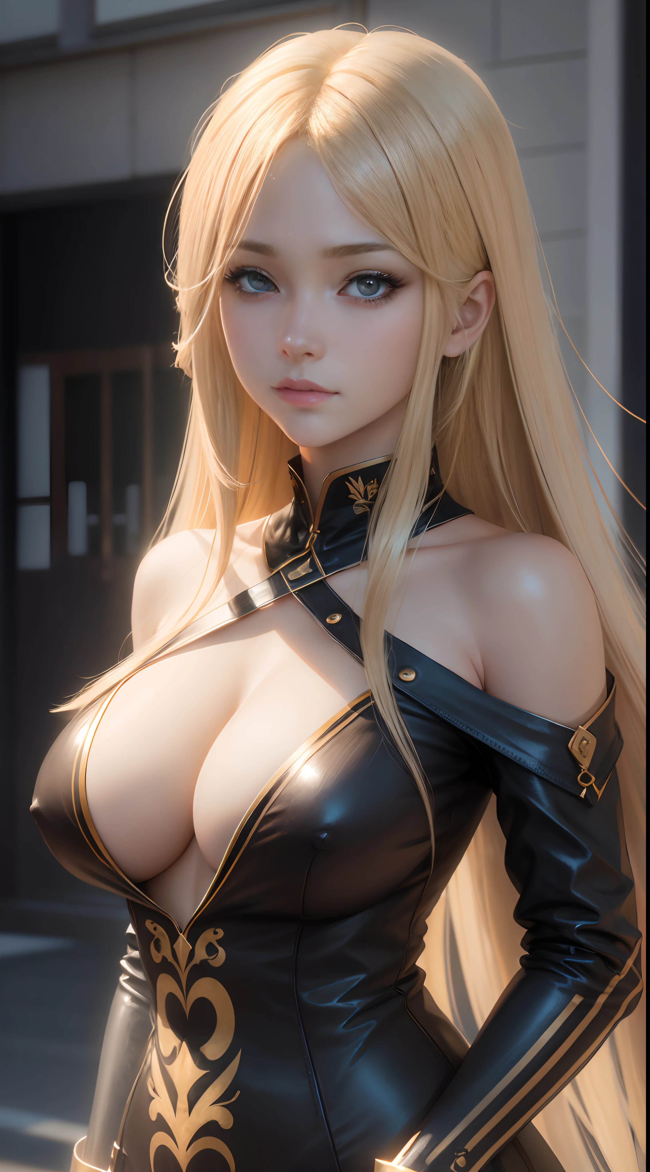 blond woman with long hair and,posing for a picture, realistic anime artstyle, photorealistic anime girl render, smooth anime cg art, anime realism style, realistic artstyle, realistic young anime girl, gorgeous digital painting, realistic anime 3 d style, beautiful anime portrait, realistic anime art style, closeup character portrait, 3 d anime realistic, anime style portrait,naked,sexy,big boobs.