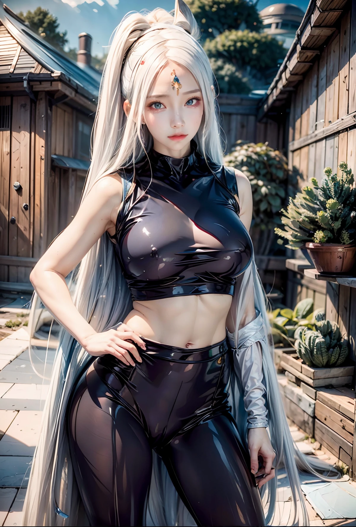 best quality, masterpiece, extremely detailed, detailed background, anime, 1girl, young girl, short girl, sci-fi, science fiction, outdoors, night, starry sky, greenhouse, megastructure, bio-dome, landscape, scenery, horizon, rooftop, sitting on rooftop, wind, looking away, atmospheric lighting, solo focus, close up, from side, depth of field, bokeh