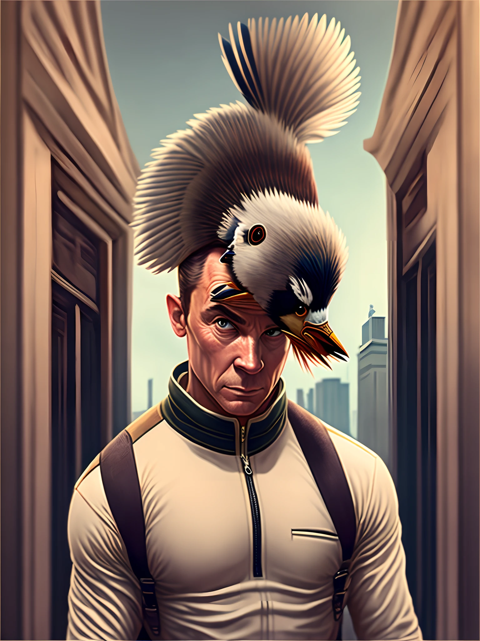James bond bonding with a pidgeot