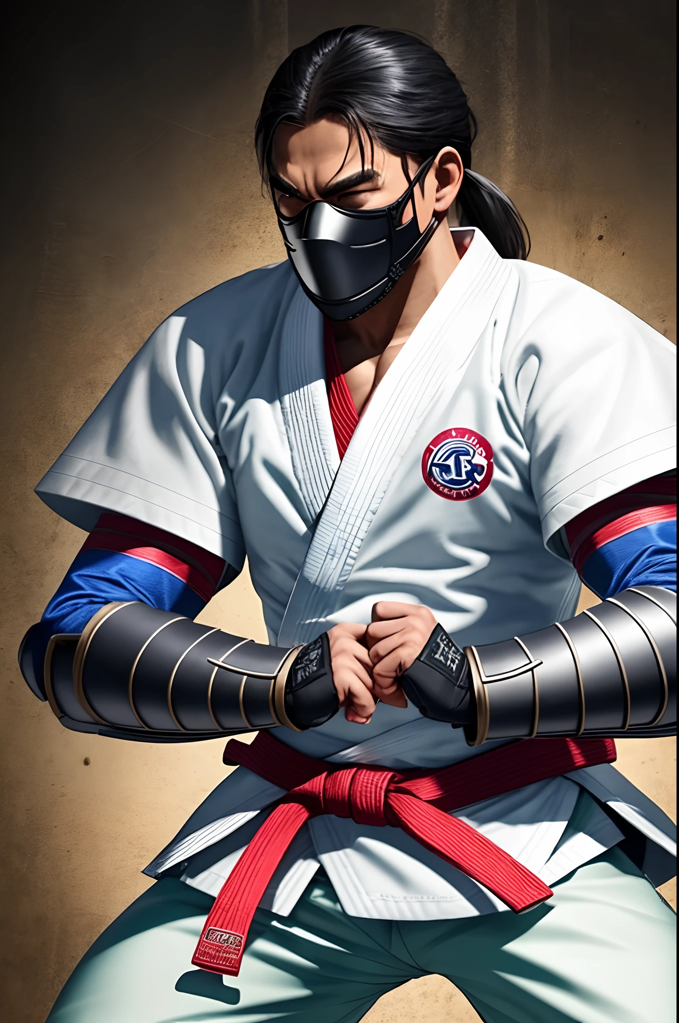jiu jitsu samurai armor with mask --auto --s2
