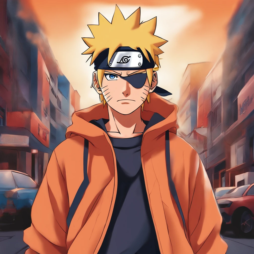 Naruto in streetwear style