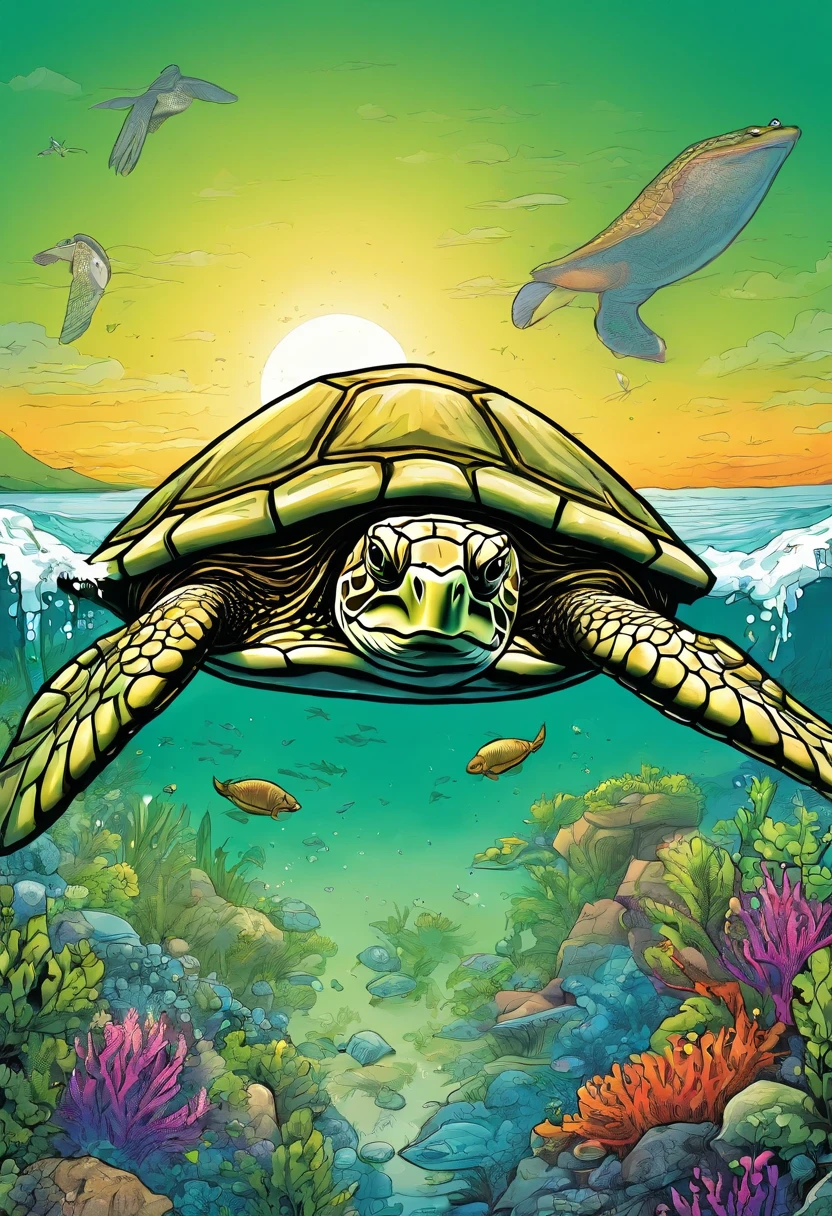 coelho  green sea turtle