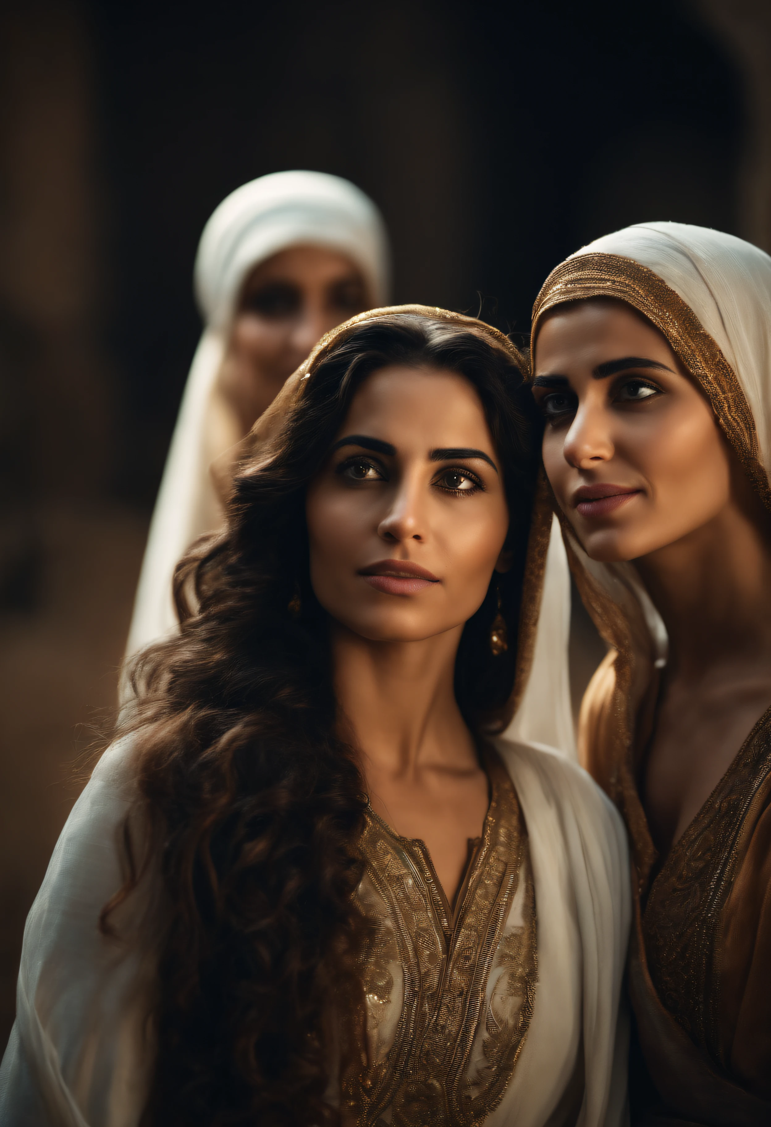 Biblical character, Beautiful 3 Arab Women