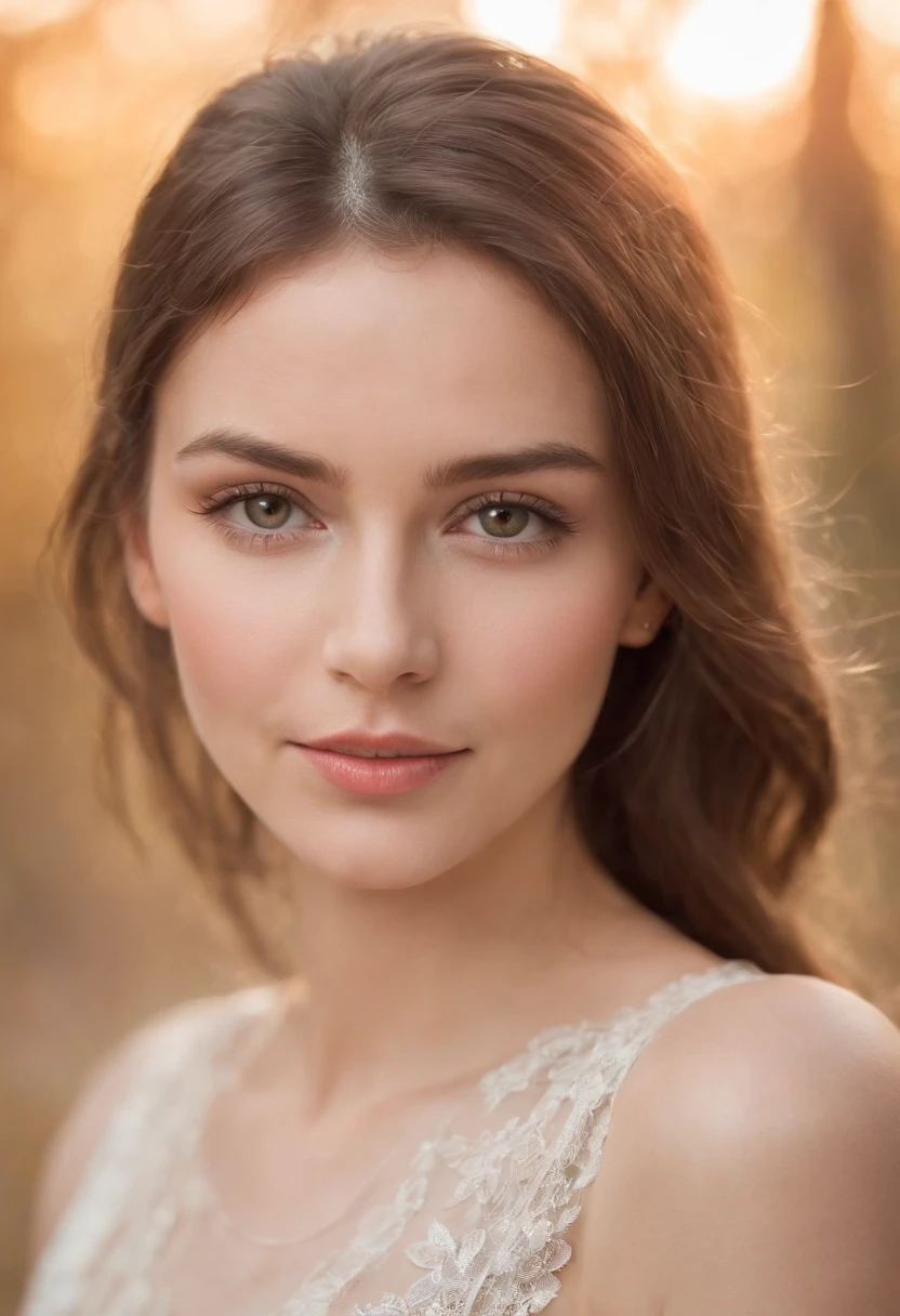 (fotorealistisch),Detaillierte Augen,Beautifully textured skin,natural lightting,Expressive facial features,Aufmerksam blickend,subtle smile,Warmes und einladendes Ambiente,Freizeitkleidung,Atemberaubende Hintergrundszenerie,Realistische Farben,high resolution,Professional Portrait Style