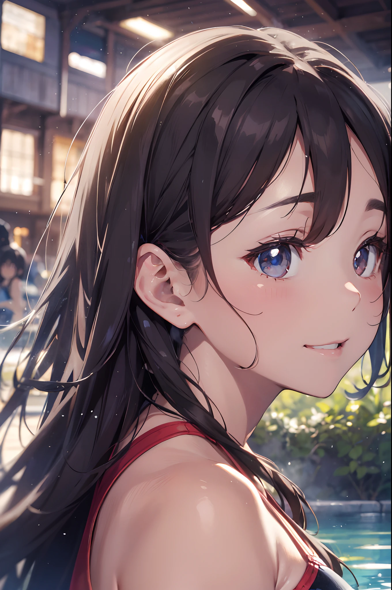 hight resolution、
One beautiful young woman、
(Soft Saturation:1.3)、(light skinned:1.2)、
(hyper detailed background、细致背景)、bokeh dof、
Romper,Portrait of smiling girl。Seen from behind、The composition is symmetrical。
Look straight at you with serious eyes、Romper,((silber hair)),
(Red swimsuit)、(Red bikini)、(School swim wear),middlebreasts、
strong lights、front lit、
(teen ager:1.3)、(cowboy shot:1.2)、break
Angle from the front、
Looks warm with steam
A girl in the back soaking in a hot spring、Surrounded by steam、I close my eyes and smile。I can see the clear steam gently enveloping her.。
wakame、wakame、wakame、wakame、wakame、wakame、wakame、