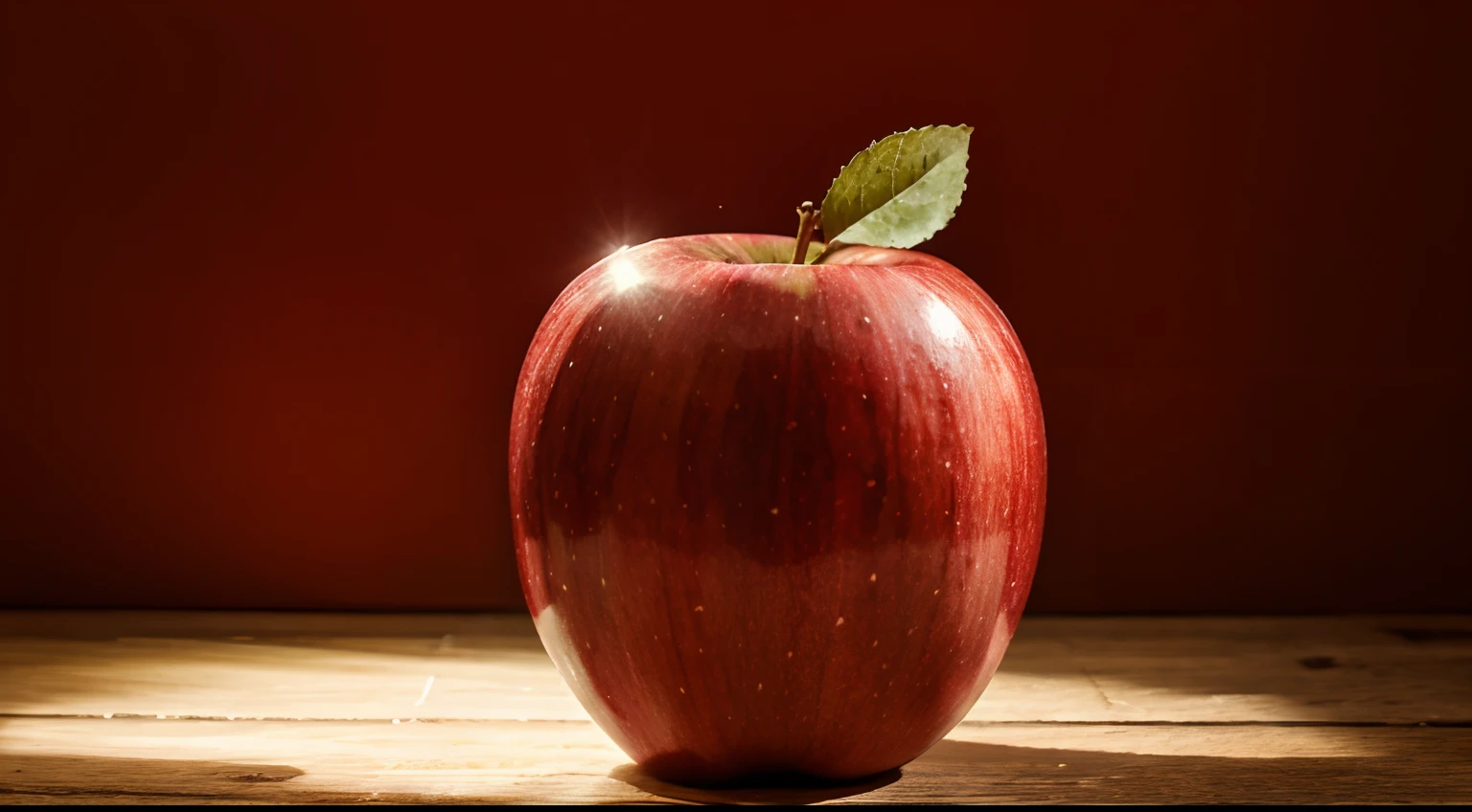 Big bright red apple