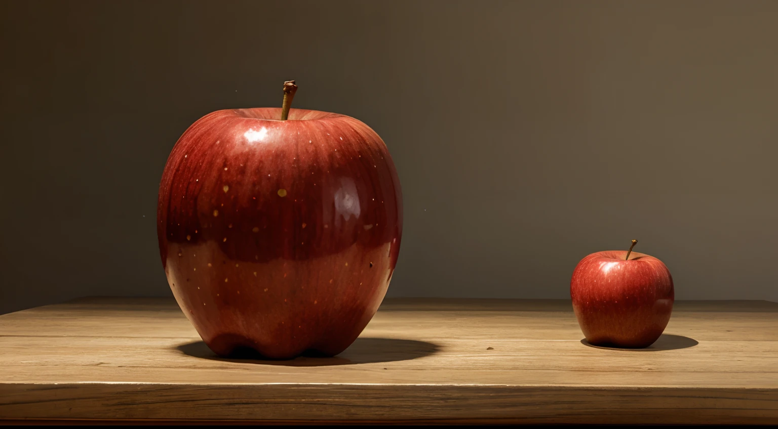Big bright red apple