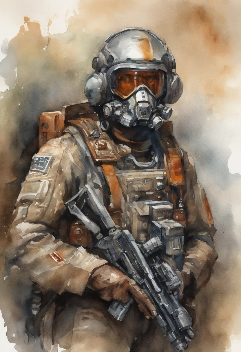mech pilot, male, dark skin, white hair, tired, rule of thirds, high quality background, ultra detailed scenery, ultra sharp focus, perfect professional photo